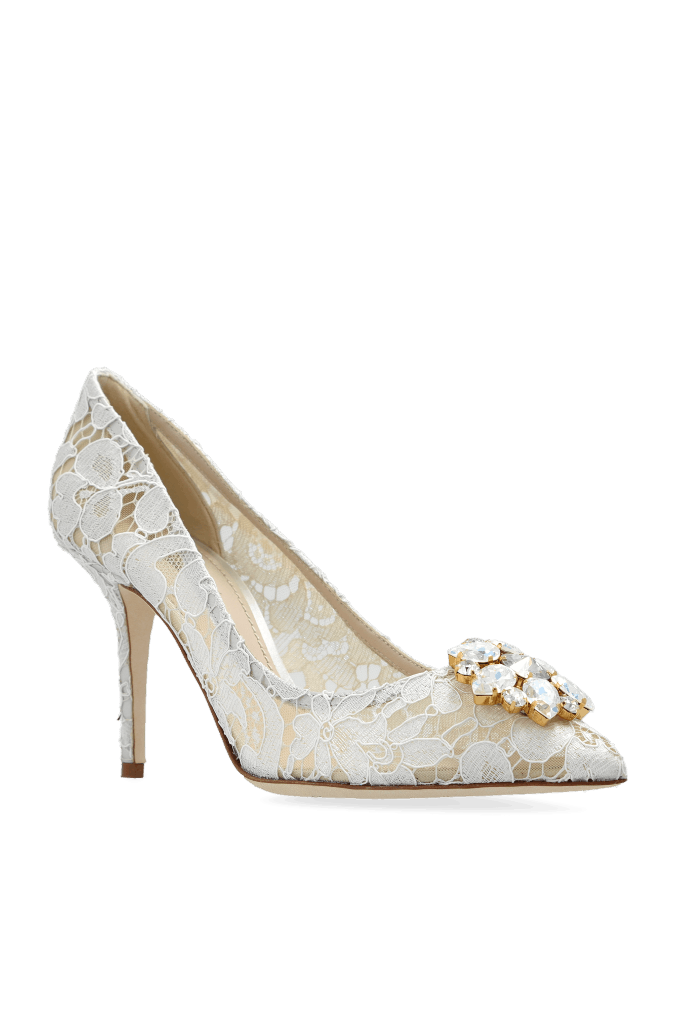 Dolce & Gabbana o1s22i1n0225 90 MM Bellucci Pumps in Light Grey Size US 11 / IT 41 - 4 Thumbnail