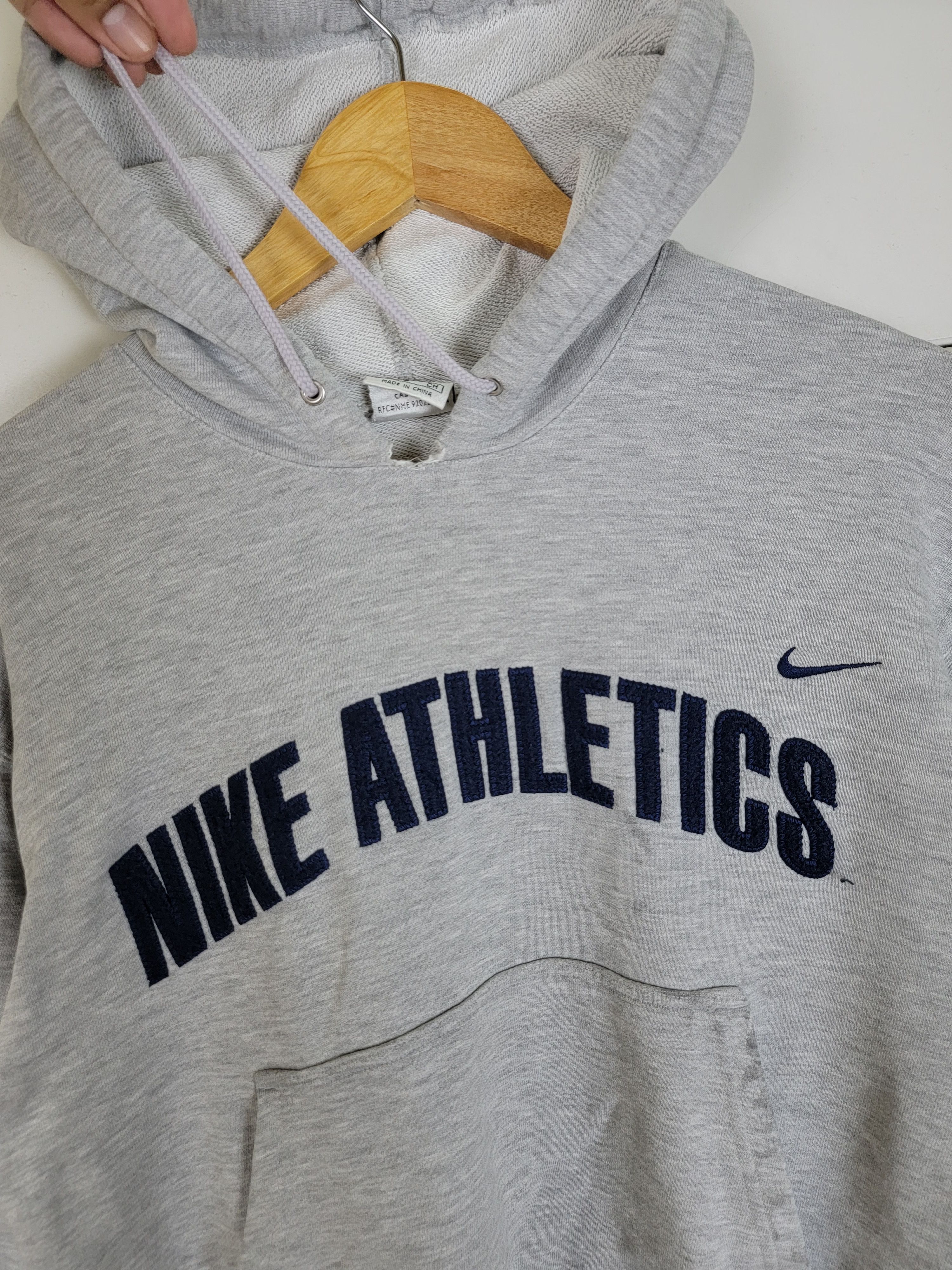 Nike × Vintage Vintage Nike Athletic Hoodies Size US S / EU 44-46 / 1 - 4 Thumbnail