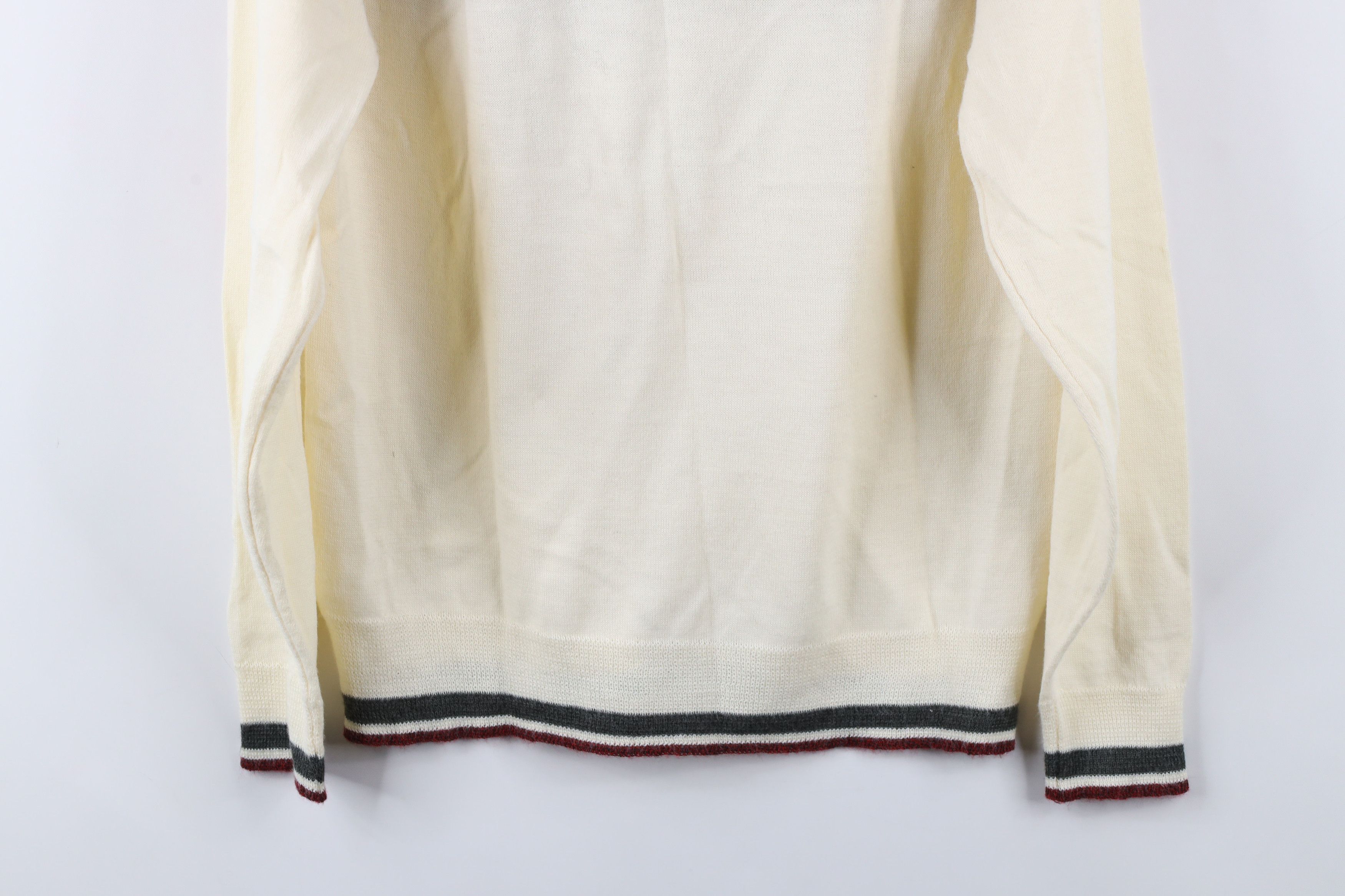 Vintage Vintage 70s Streetwear Block Knit Collared Polo Sweater Size US M / EU 48-50 / 2 - 9 Thumbnail