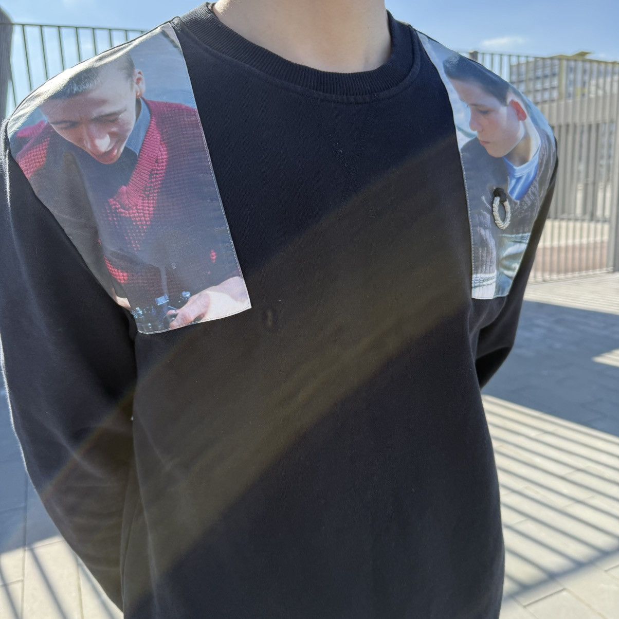 Fred Perry × Raf Simons Raf Simons x Fred Perry portrait patch sweatshirt Size US XL / EU 56 / 4 - 4 Thumbnail
