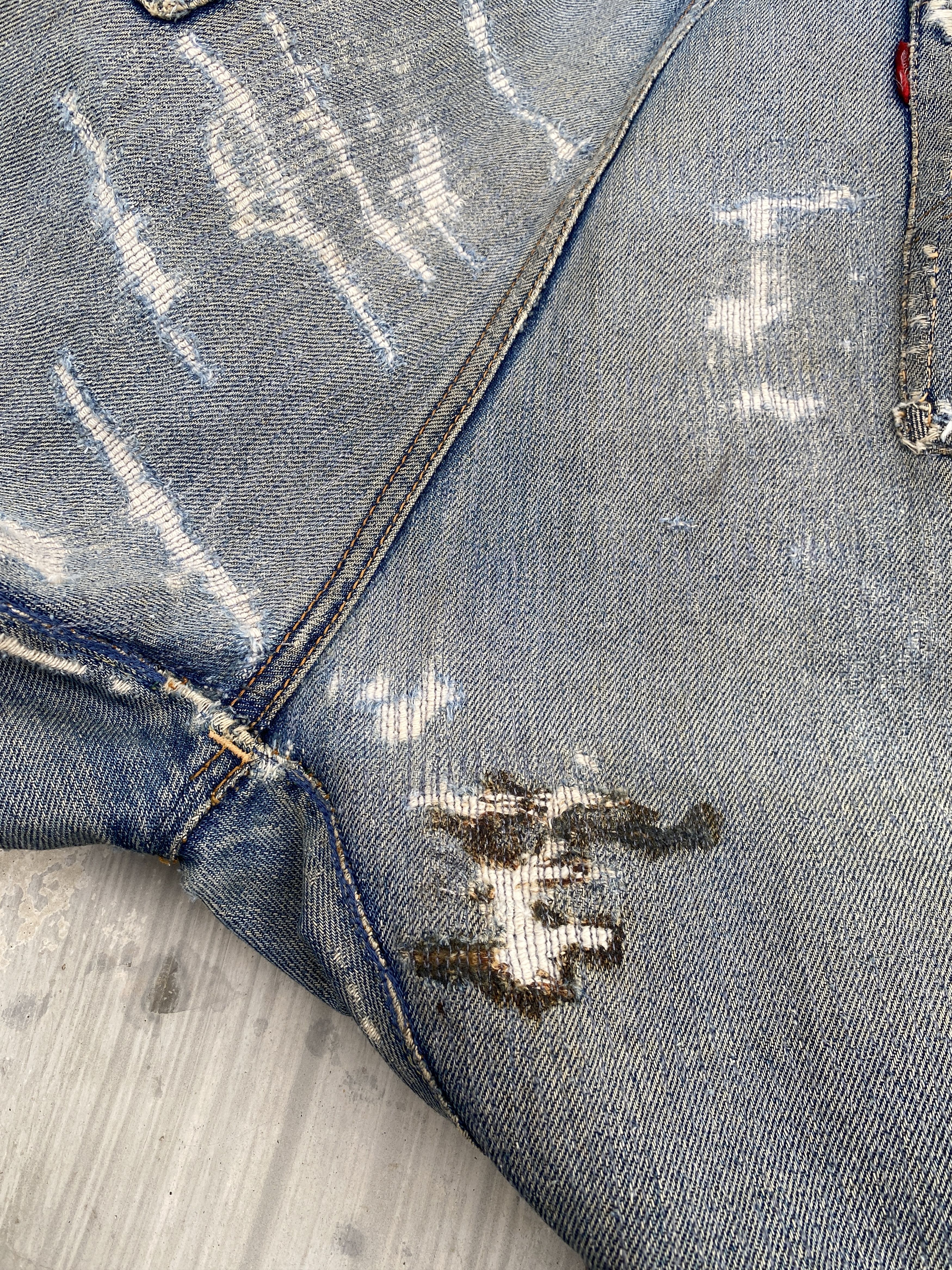 Levi's Vintage 60s Levis 501 Big E V-Stitch #6 Selvedge Jeans Size US 33 - 11 Thumbnail