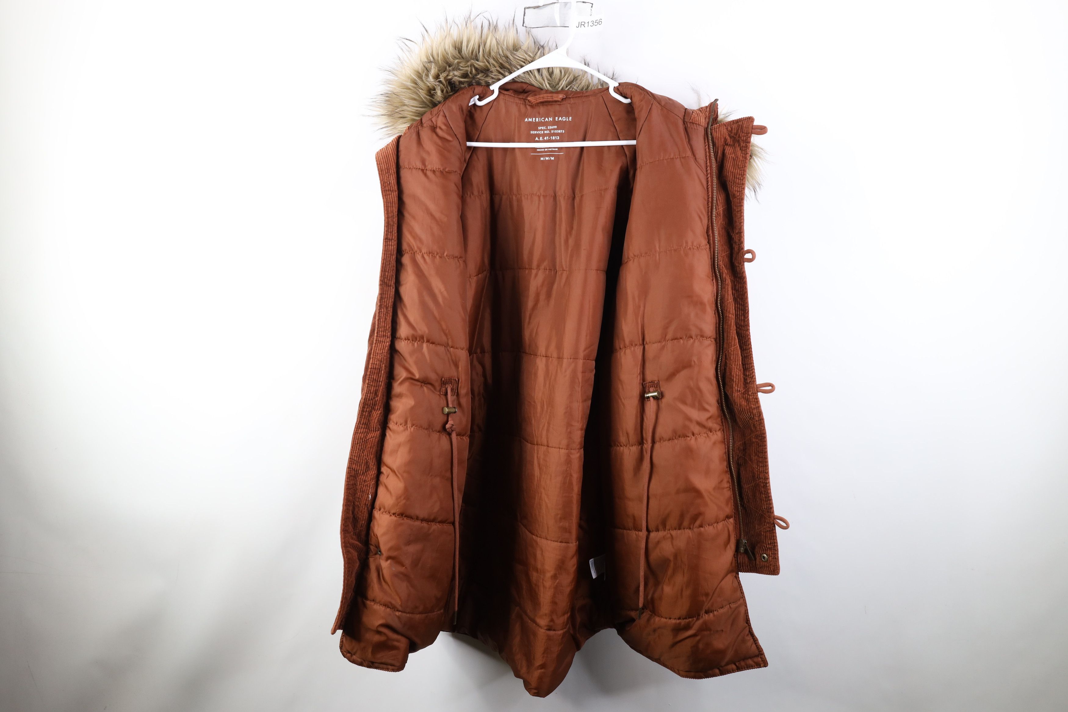 American Eagle Outfitters Vintage 90s Y2K American Eagle Corduroy Parka Jacket Size M / US 6-8 / IT 42-44 - 11 Thumbnail