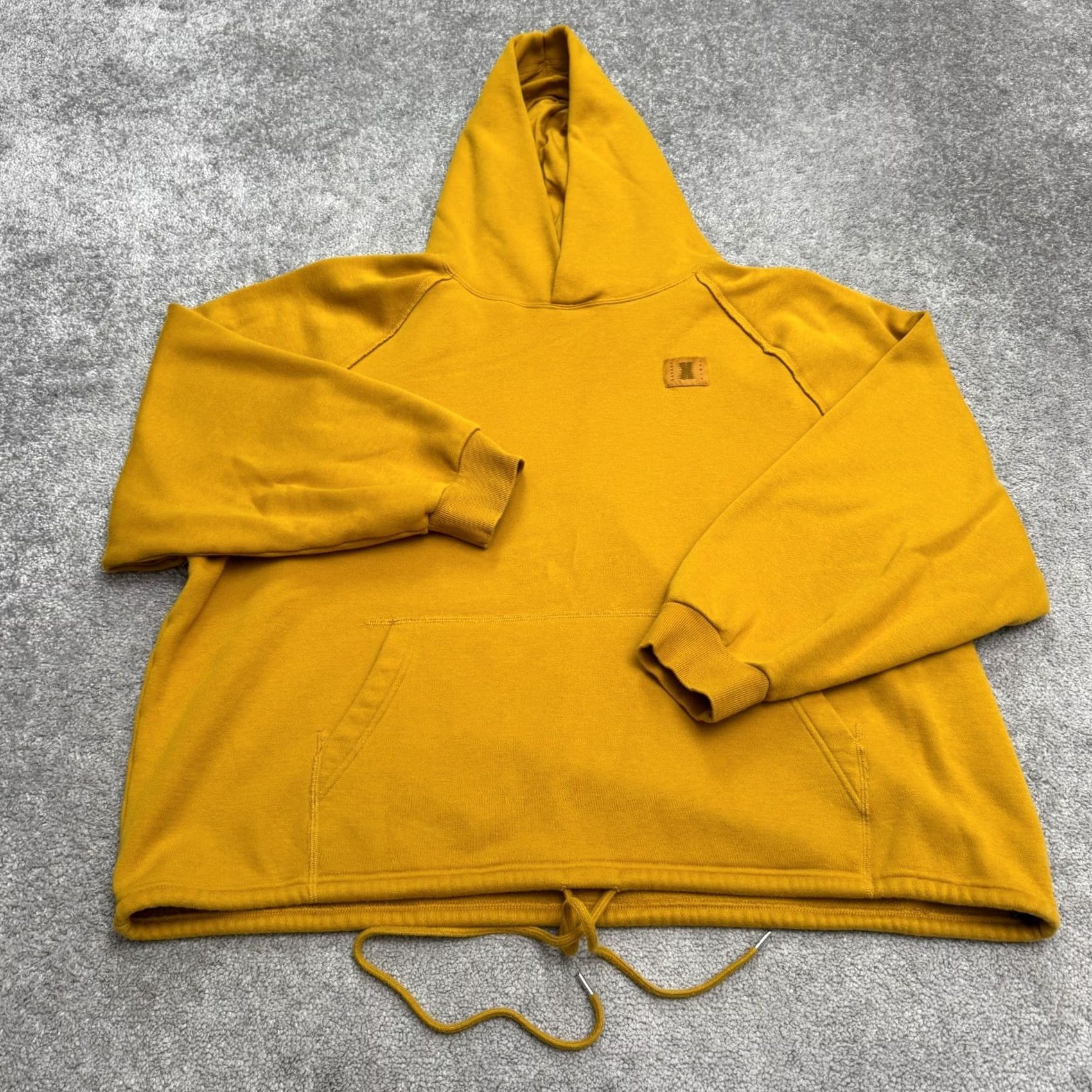 Vintage Savage x Fenty Pullover Hoodie Sweatshirt Women 2XL Mustard Raglan Fleece Casual Size XXL / US 16-18 / IT 52-54 - 2 Thumbnail