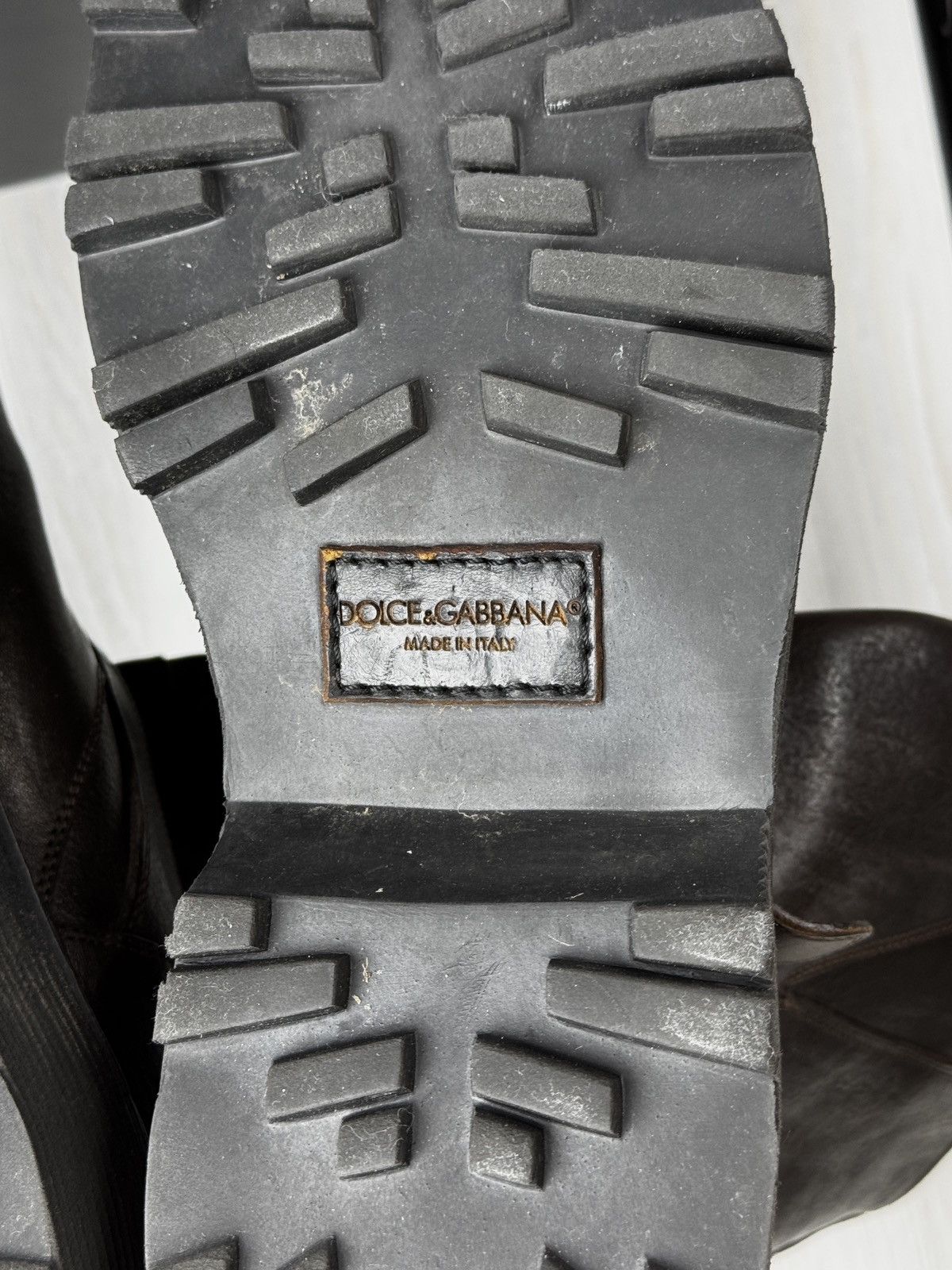 Dolce & Gabbana Dolce & Gabbana Brown Leather Biker Boots men’s size UK 8.5 Size US 9.5 / EU 42-43 - 14 Thumbnail