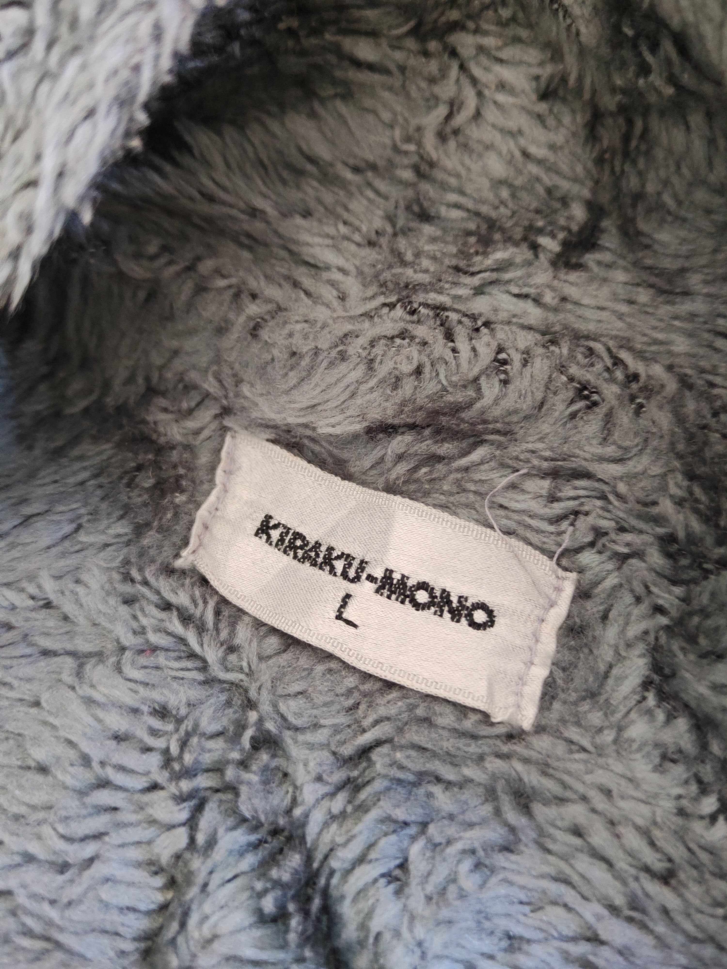 Japanese Brand × Vintage Vintage 💥 Kirakumono Gray Green Furr Vests Size US L / EU 52-54 / 3 - 12 Thumbnail