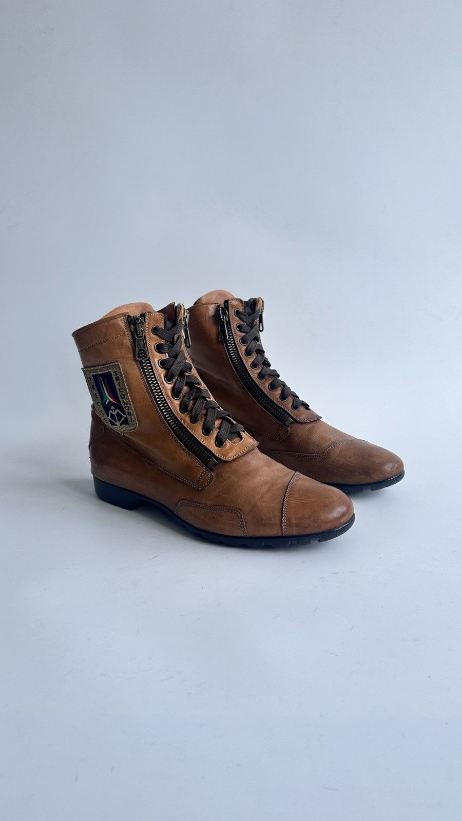 Aeronautica Militare Aeronautica Militare Leather Pilot Boots Meras Zip Italy 42 Size US 9 / EU 42 - 1 Thumbnail
