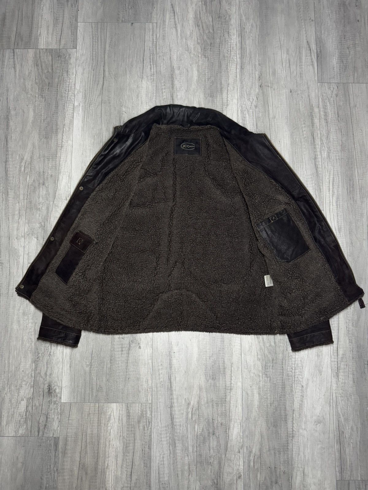 Genuine Leather × Vintage Vintagge leather jacket L avant garde retro Size US L / EU 52-54 / 3 - 7 Thumbnail