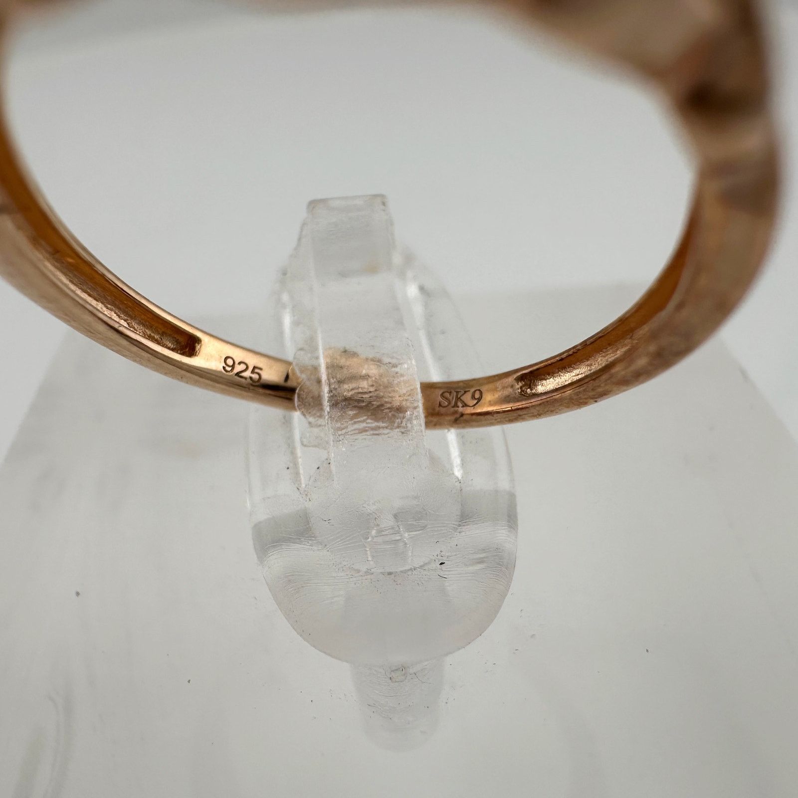 Other Two Tone Diamond Cluster Ring with Hearts on sides - size 7 Size ONE SIZE - 15 Thumbnail