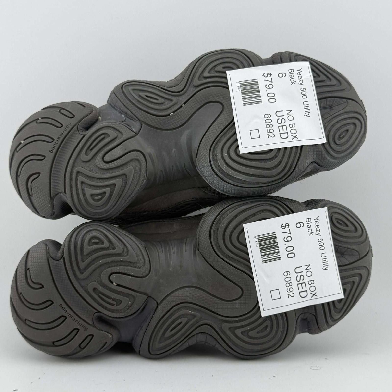 Adidas Yeezy 500 Utility Black 6 Used No Box Size US 6 / EU 39 - 6 Thumbnail