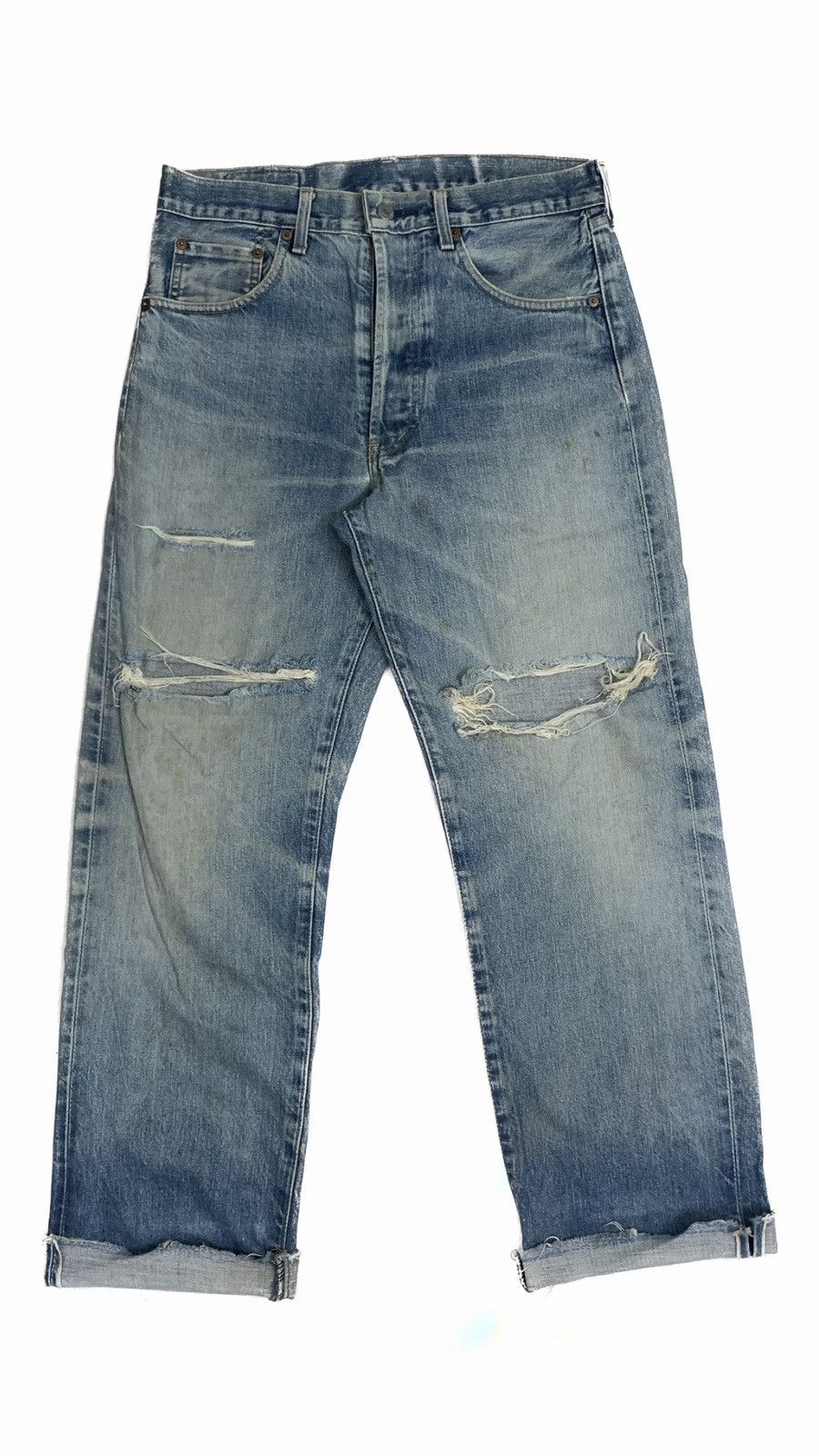 Levi's × Vintage Vintage 90’s LEVI’S big E Selvedge Denim Size US 32 / EU 48 - 1 Thumbnail