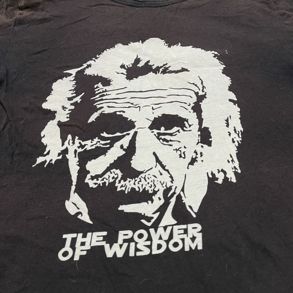 Vintage Vintage ADULT Humor “ The Power Of Wisdom “ Abstract slogan Size US S / EU 44-46 / 1 - 3 Thumbnail