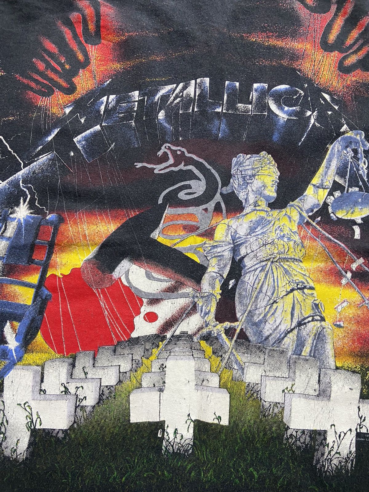 Band Tees Vintage Metallica T-shirt all over print 1991 rare Size US XL / EU 56 / 4 - 9 Thumbnail