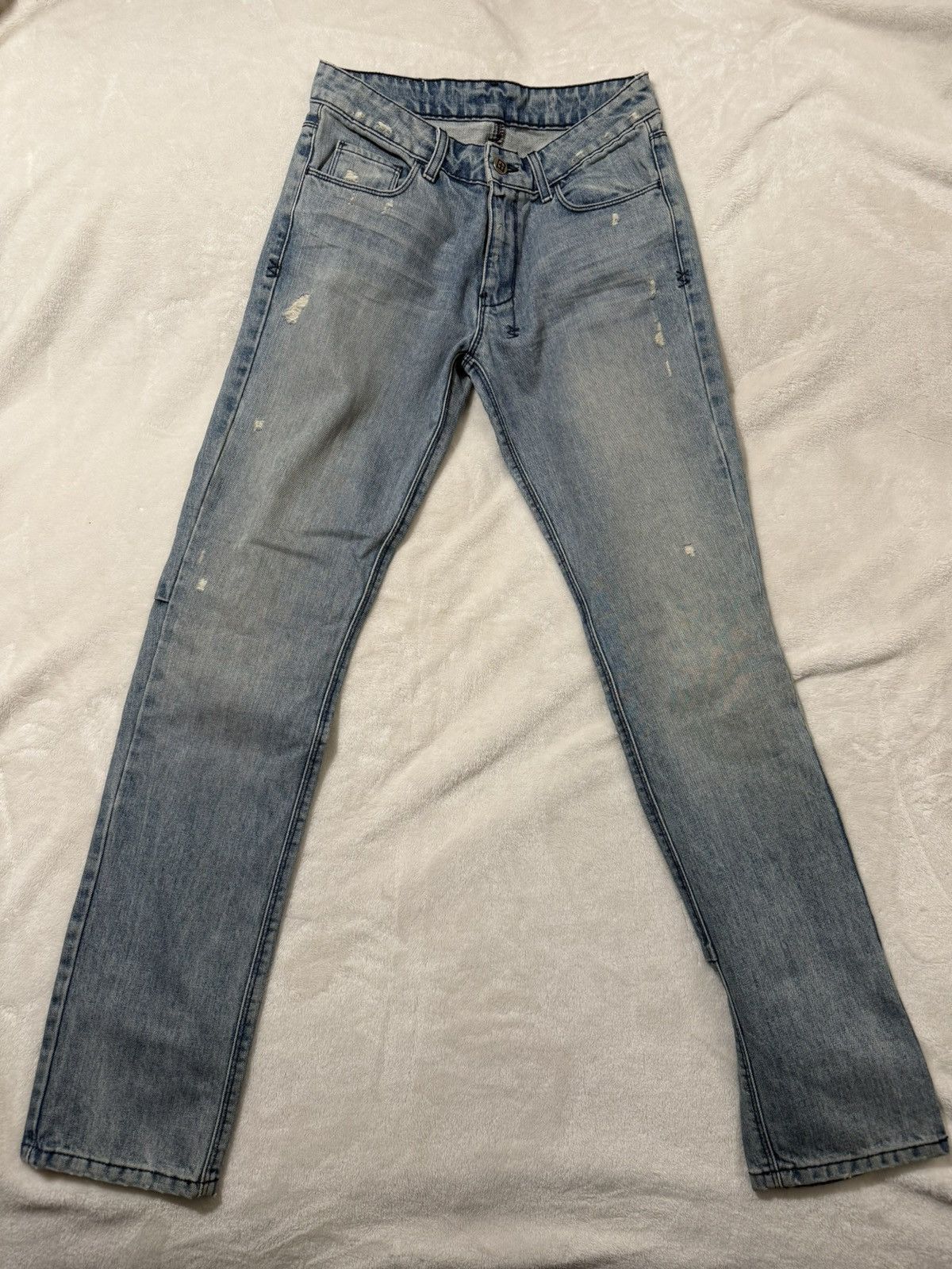 Ksubi Ksubi Chitch Distressed Denim Blue Jeans Slim Fit Mens 27x32 Size US 27 - 2 Thumbnail