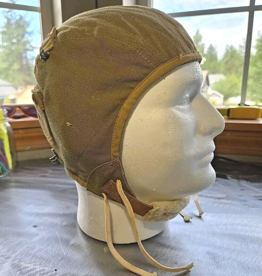 Designer WW2 US Army Air Force Flight Helmet A-9 Size Medium Size ONE SIZE - 2 Thumbnail