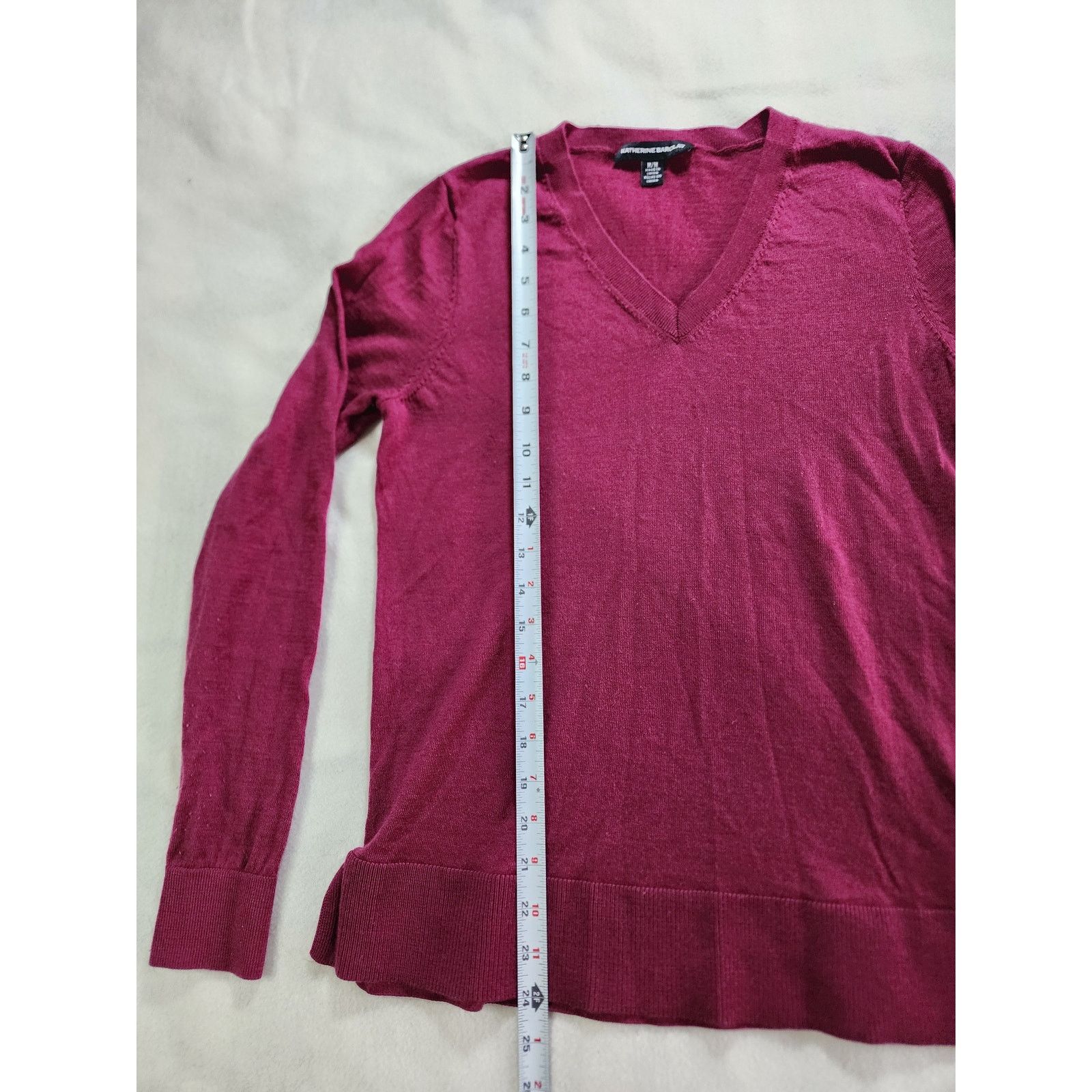 Other Katherine Barclay Womens M 100% Fine Merino Wool Sweater Size M / US 6-8 / IT 42-44 - 3 Thumbnail