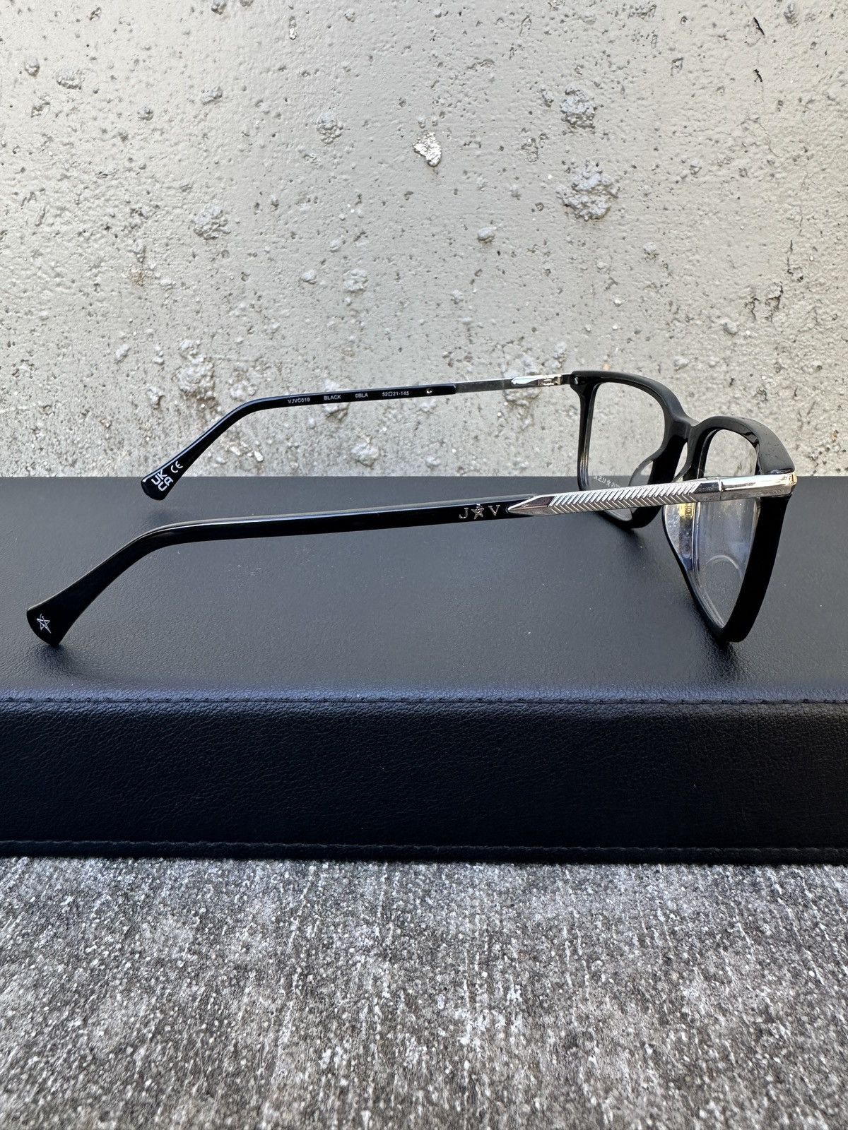 John Varvatos VJVC019 Black Glasses 52-21-145 Size ONE SIZE - 9 Thumbnail