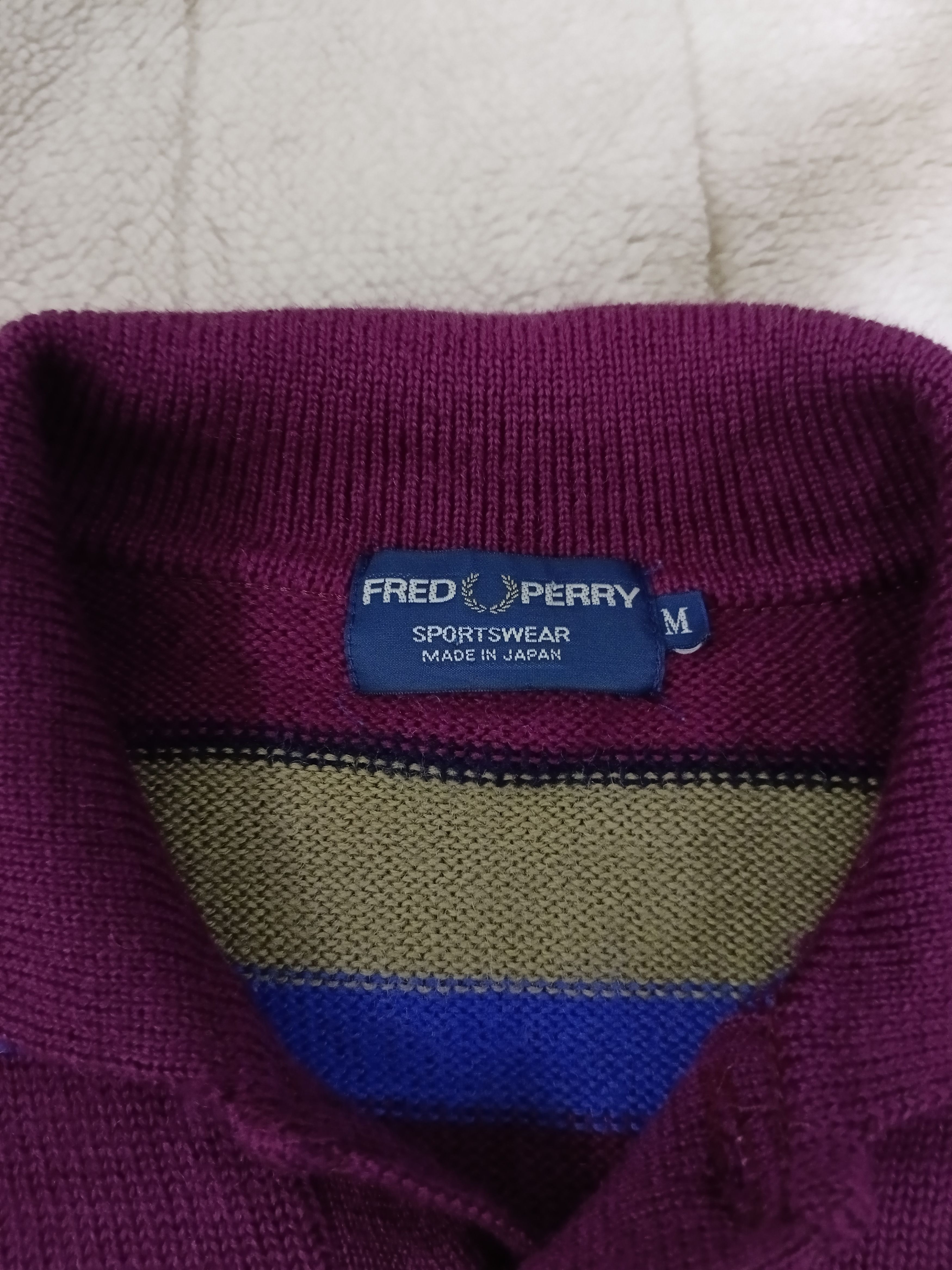 Fred Perry FRED PERRY VINTAGE STRIPE KNIT Size US M / EU 48-50 / 2 - 6 Thumbnail