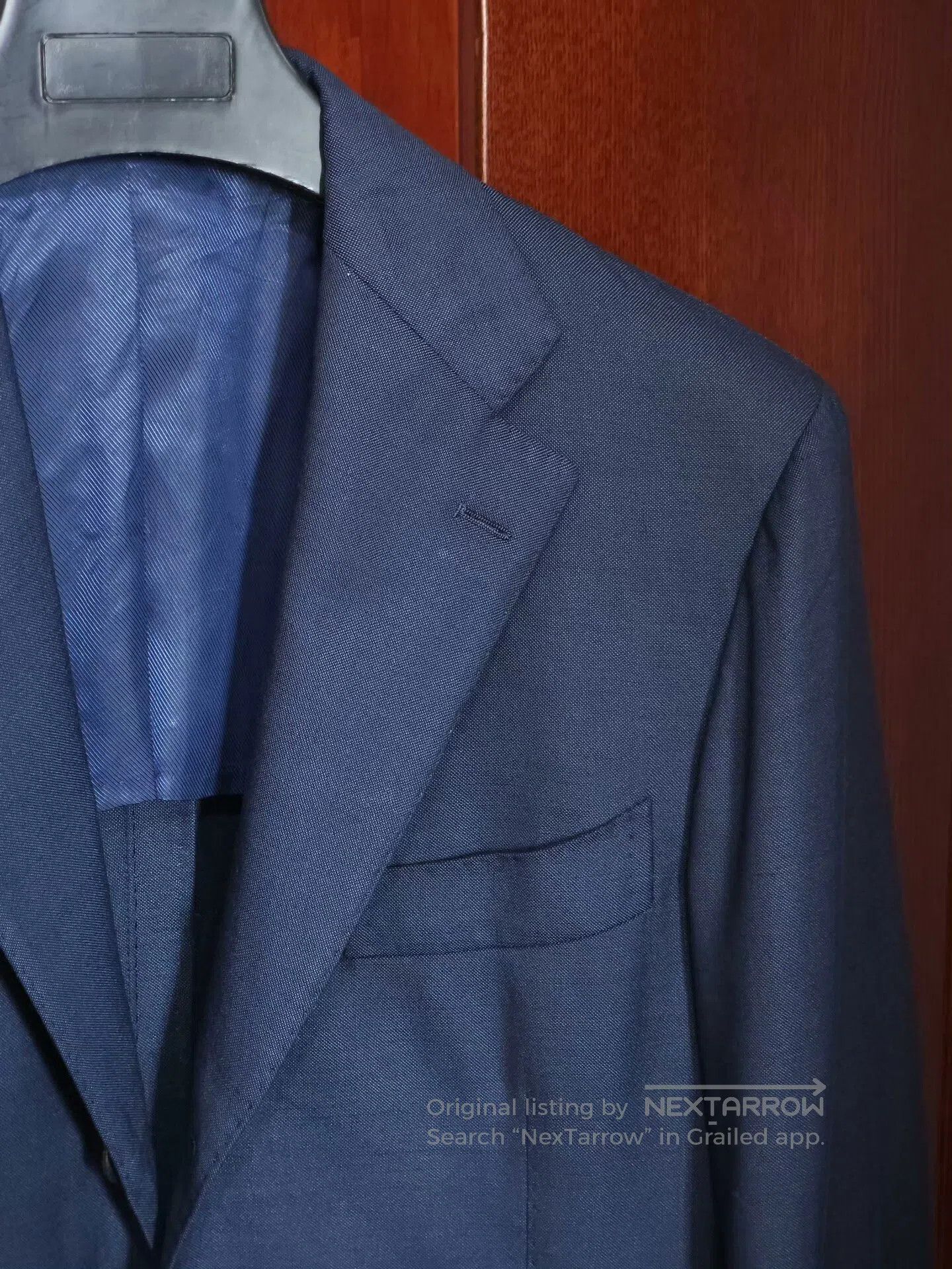 Ring Jacket Navy Wool Silk Blend Suit Jacket. Size US M / EU 48-50 / 2 - 2 Thumbnail