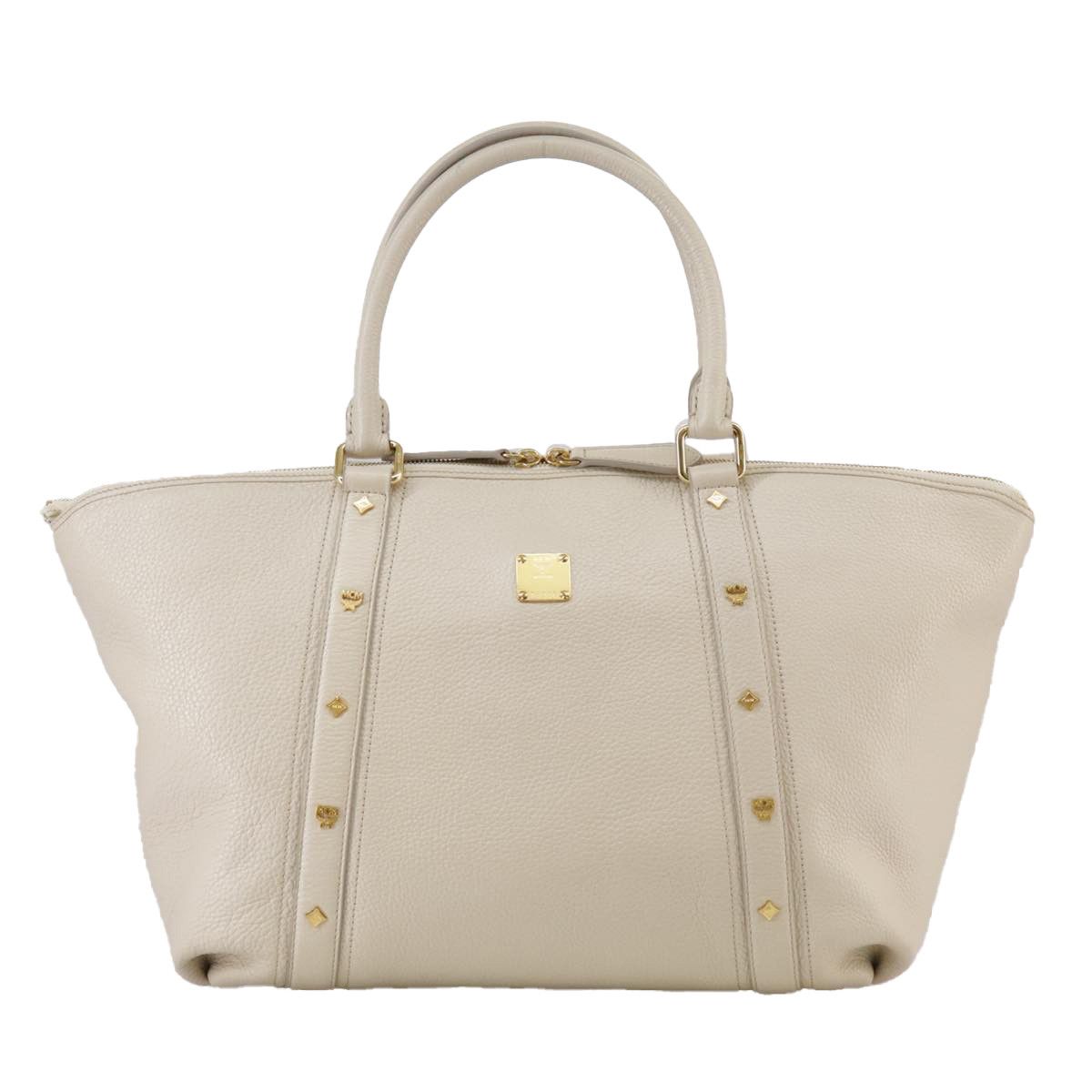 MCM White Leather Tote Bag (Pre-Owned) Size ONE SIZE - 1 Thumbnail