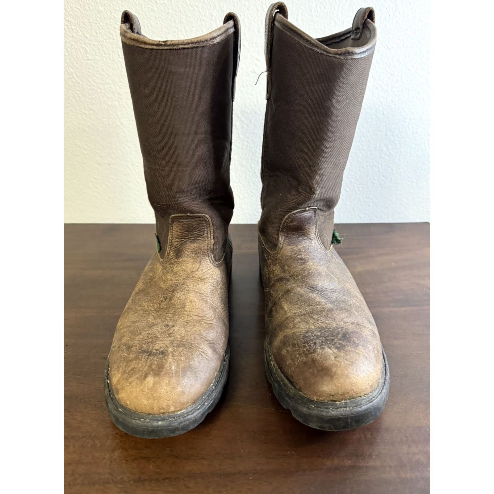 Vintage Georgia Boots Waterproof Homeland Wellington Work Boot Brown G113 Mens 9 Size US 8 / EU 41 - 3 Thumbnail