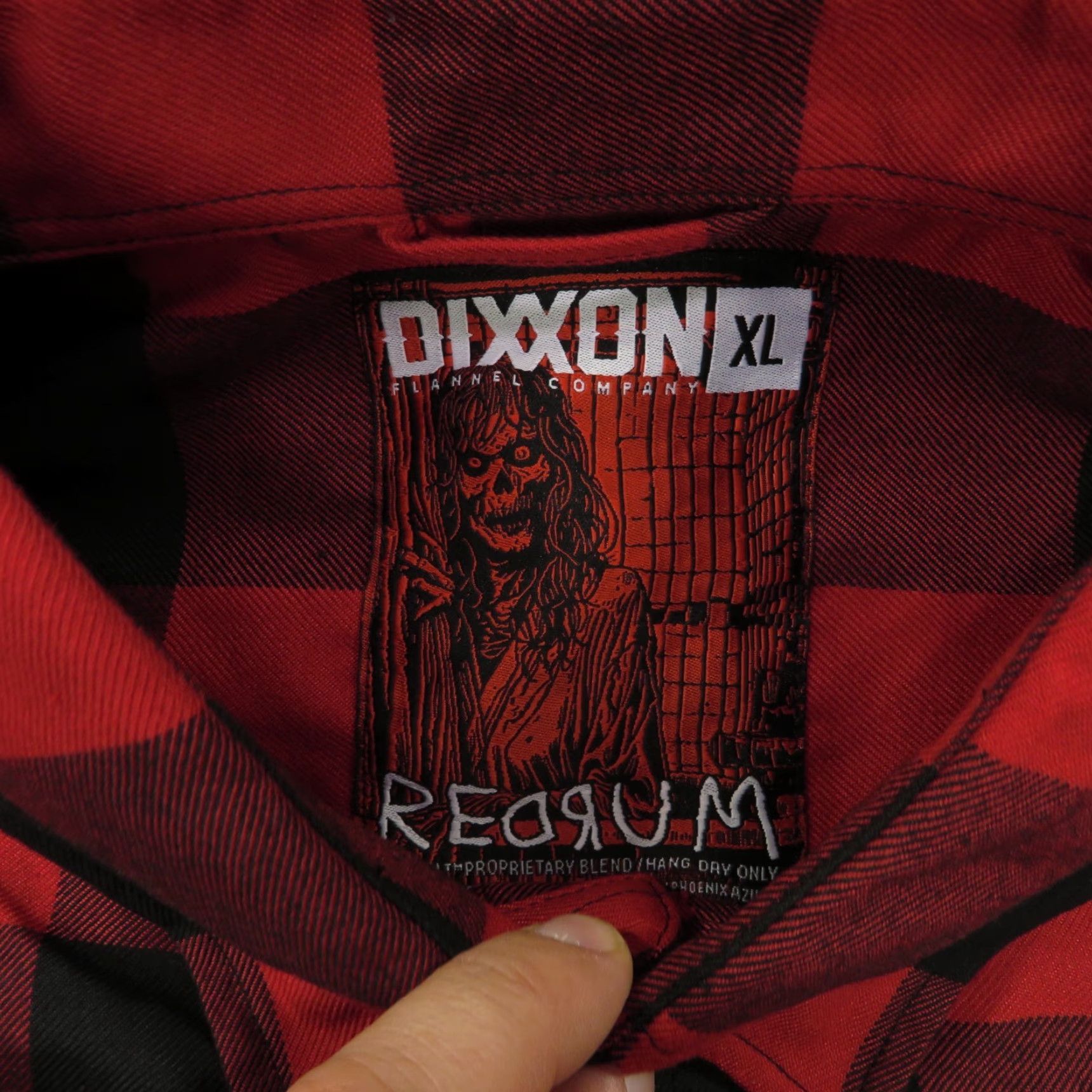 Vintage Dixxon Flannel Shirt Mens XL Red Black Buffalo Check Redrum Button Up Shining Shirts Size US XL / EU 56 / 4 - 4 Thumbnail