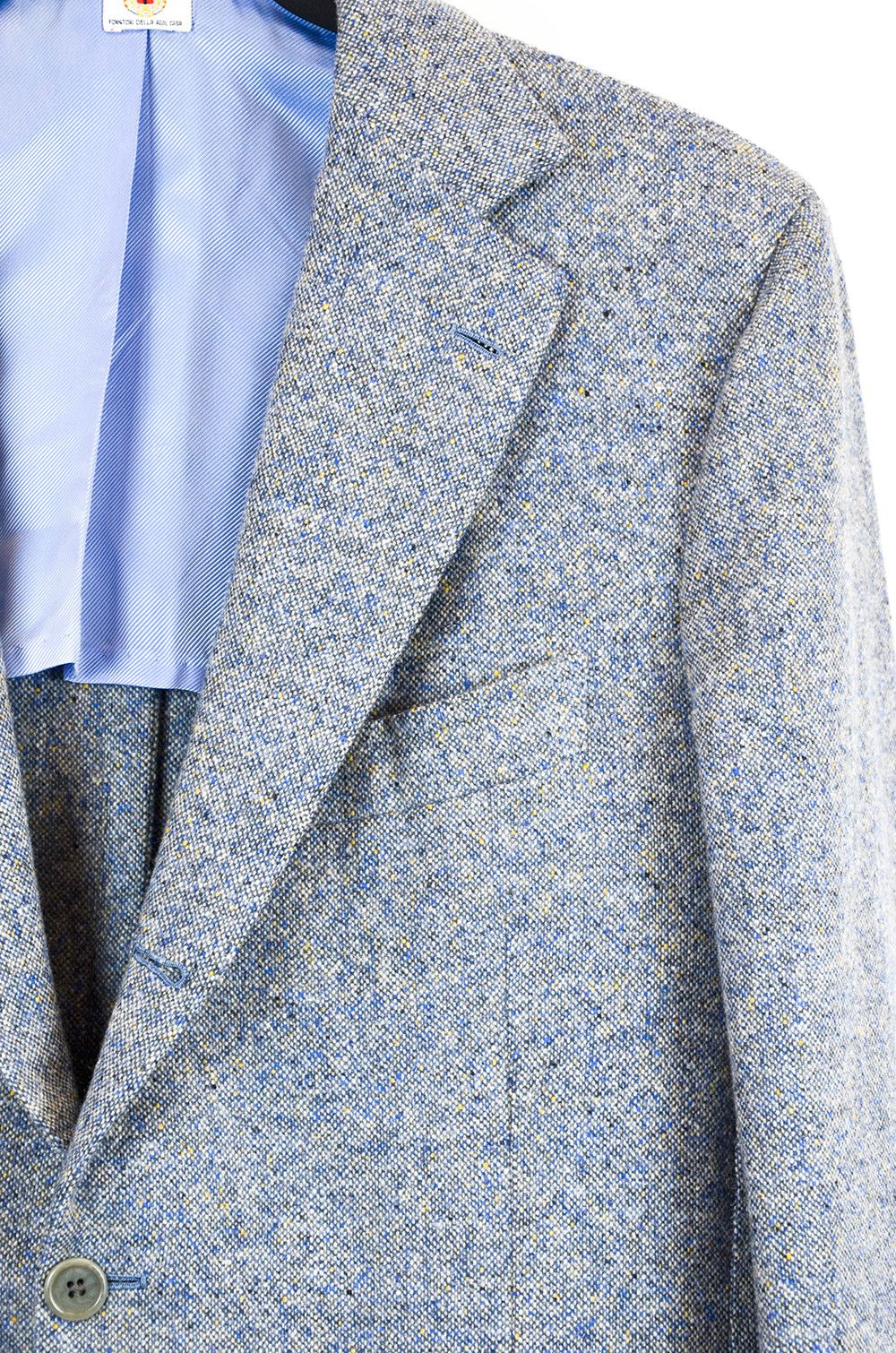 Luigi Borrelli Luigi Borrelli Napoli Blazer – Blue Tweed Wool – Size 52 Size 52R - 7 Thumbnail