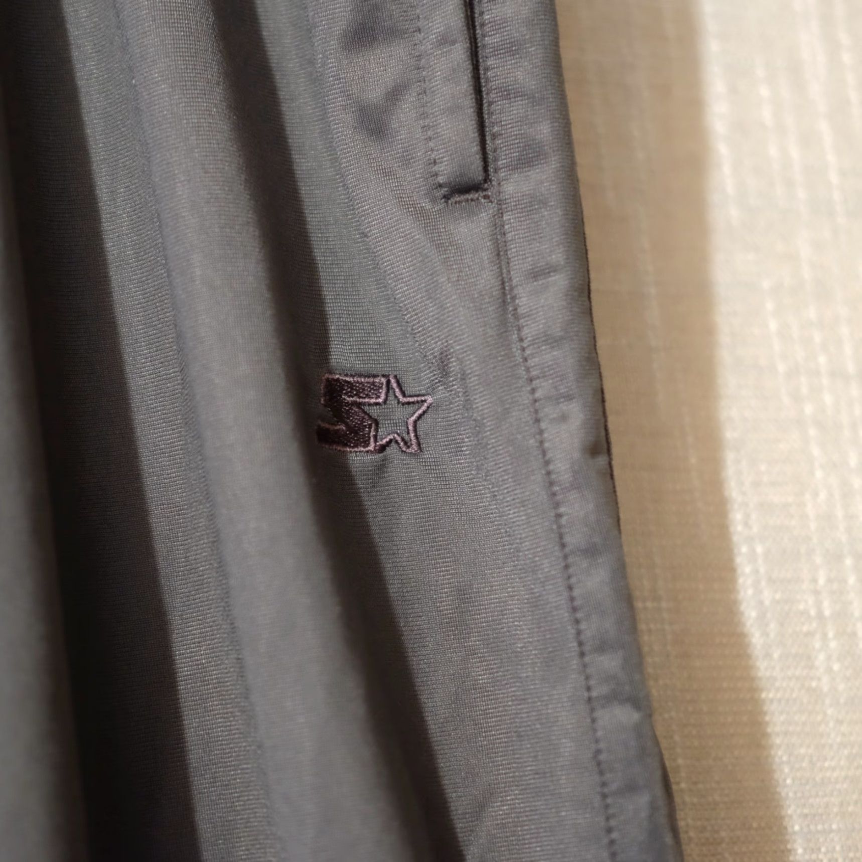 Starter EUC Starter Track Pants 100% Polyester Lined Grey Men's 2XL (44-46) #H96-109 Size US 39 - 4 Thumbnail