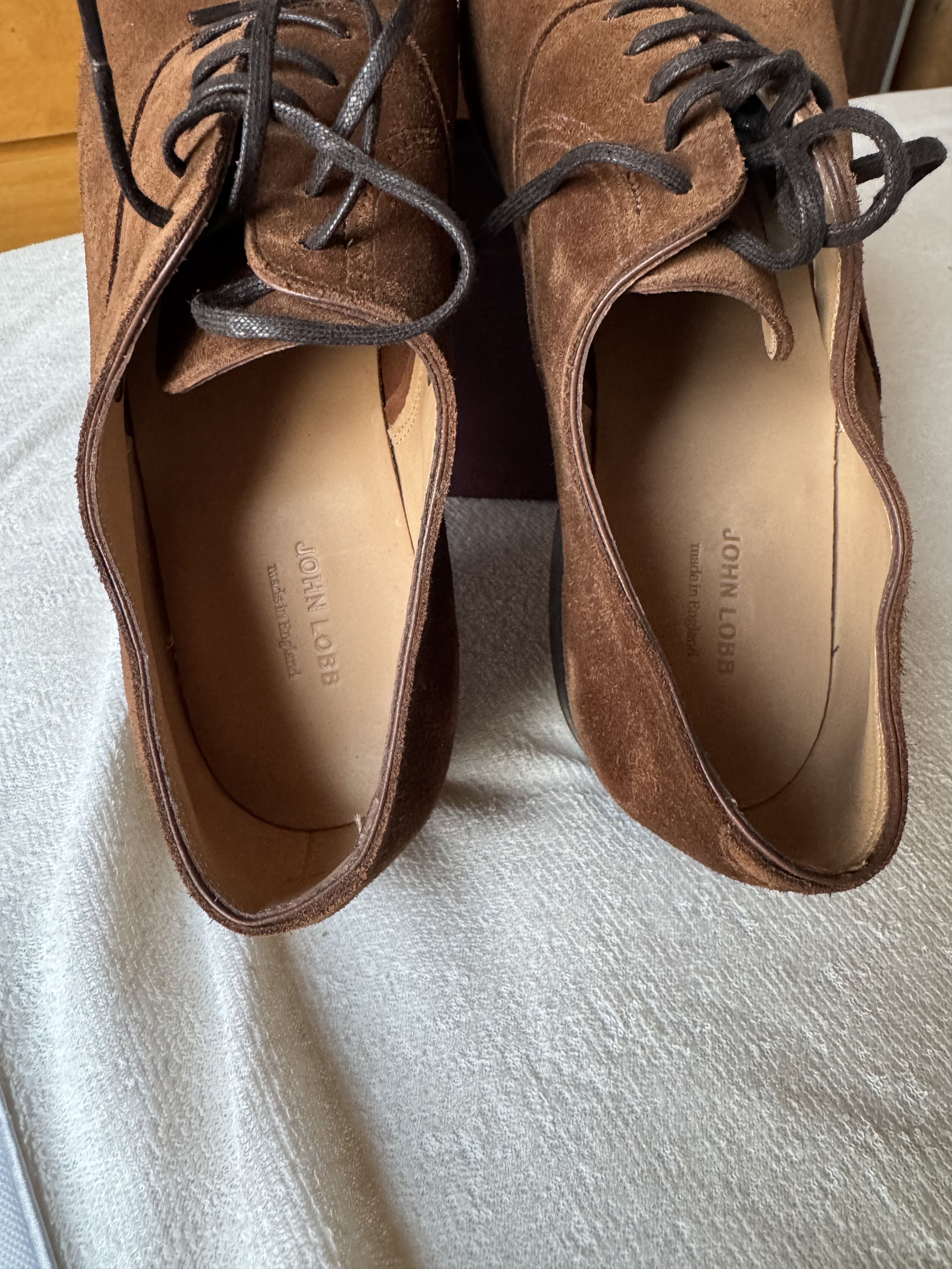 John Lobb John Lobb Bristol Parisian Brown Suede Shoes UK 10 US 11 Size US 11 / EU 44 - 5 Thumbnail