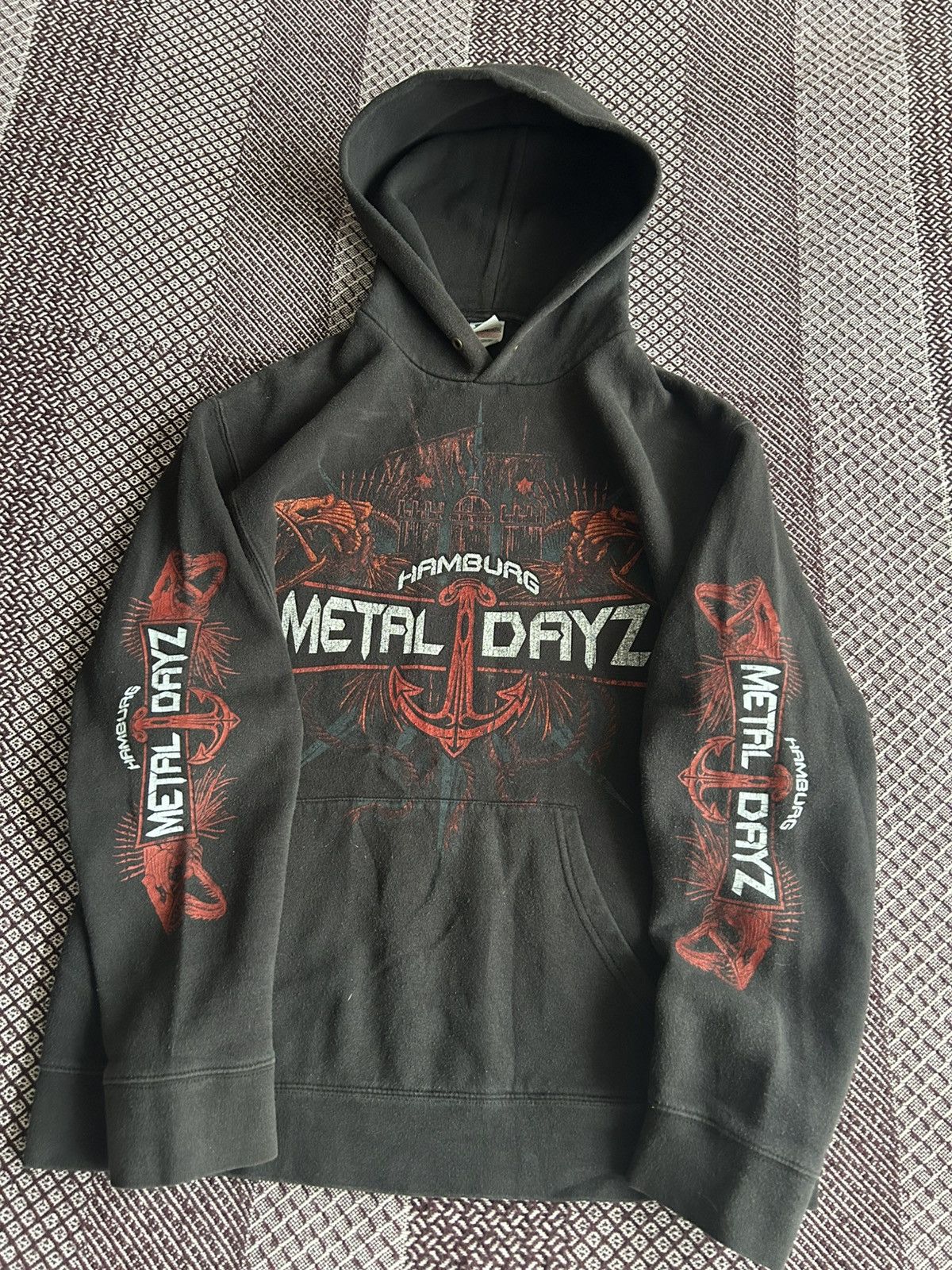 Vintage Vintage Metal Dayz Overprint Hoodie Merch 00s Size M Rare Size US M / EU 48-50 / 2 - 5 Thumbnail