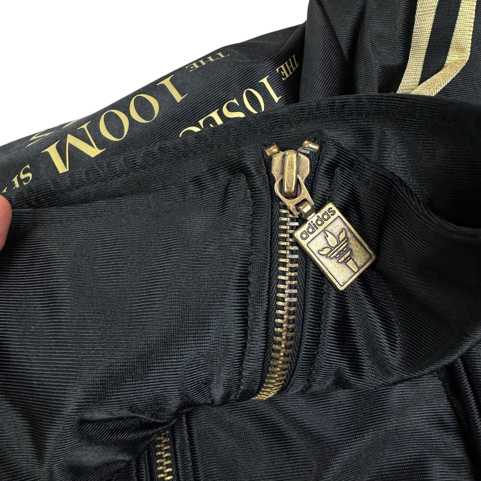 Adidas Adidas Men's Black Yellow 3-Stripes Full Zip Track Jacket XS Size US XS / EU 42 / 0 - 5 Thumbnail