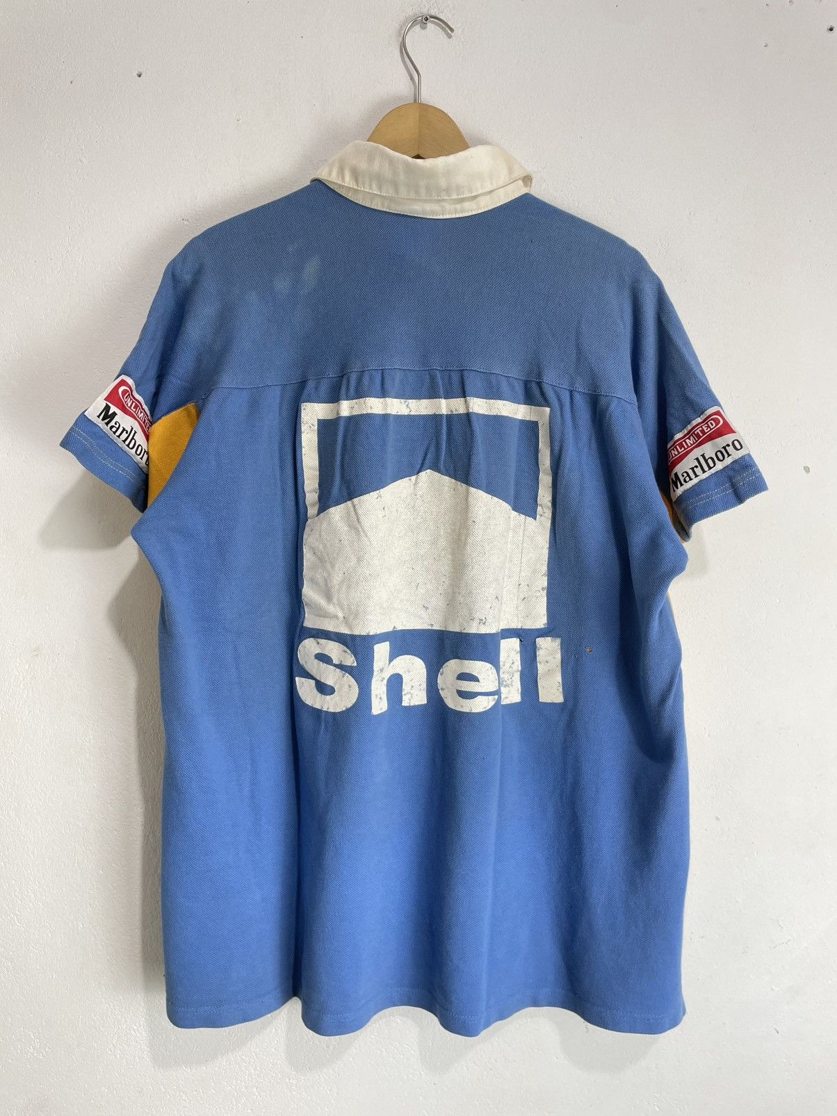 Ferrari × Formula 1 × Vintage Vintage Ferrari Marlboro x Shell Polo Work Shirt Size US L / EU 52-54 / 3 - 2 Thumbnail