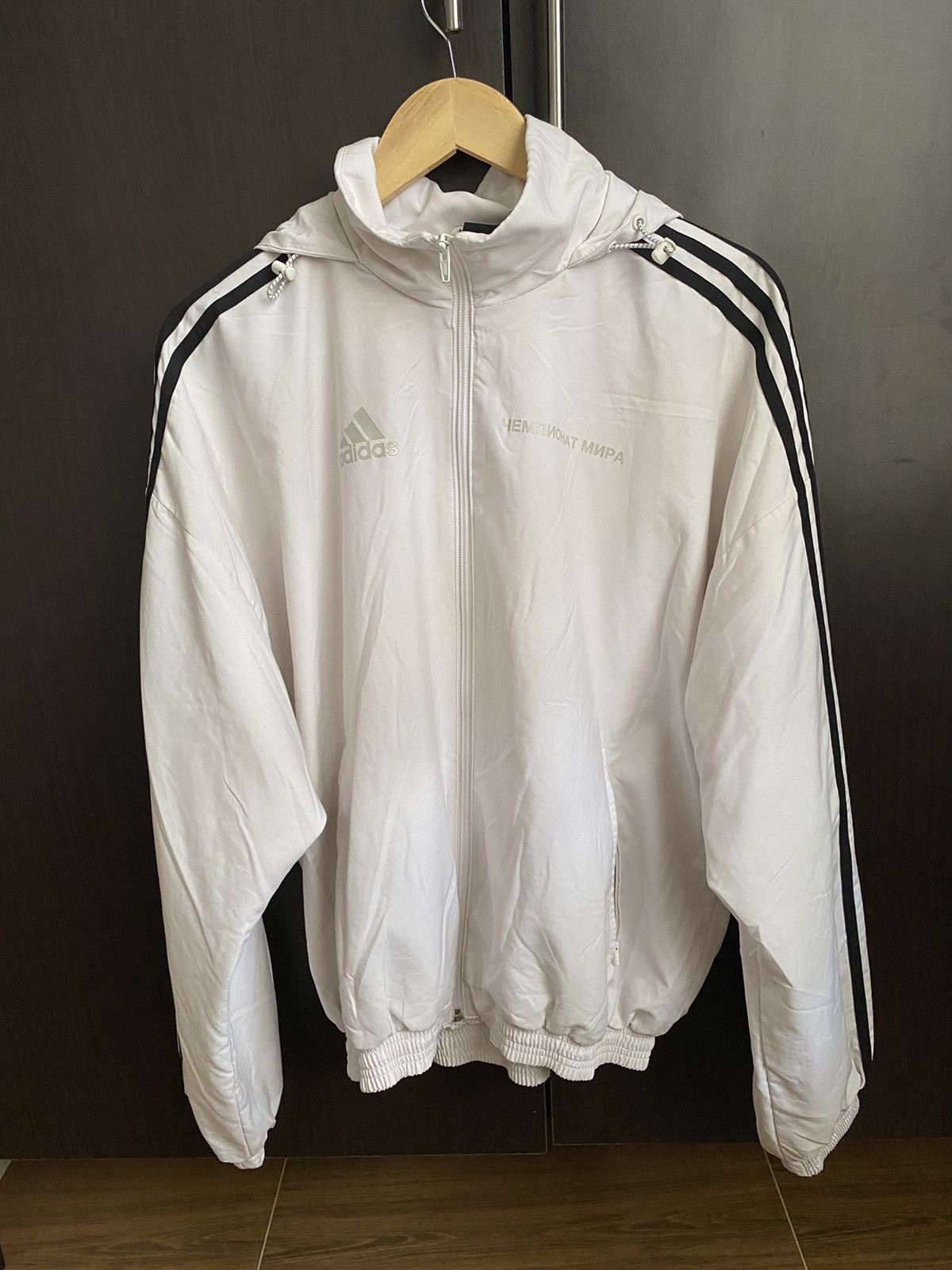 Adidas × Gosha Rubchinskiy GOSHA RUBCHINSKIY X ADIDAS WOVEN HOODED JACKET |  Grailed