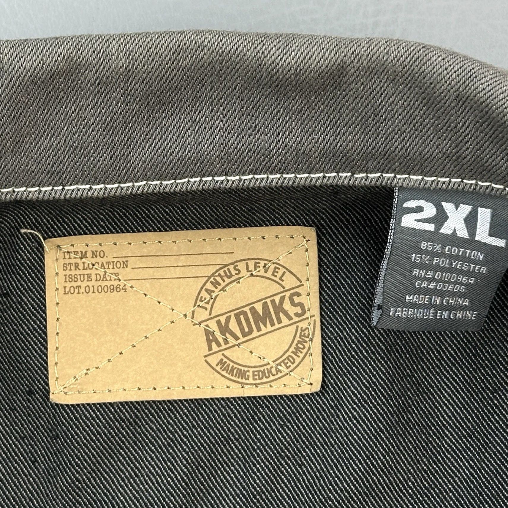 Akademiks VINTAGE Akademiks Vest Mens 2XL Gray Denim Hip Hop Streetwear Y2K AKDMKS Shirt? Size US XXL / EU 58 / 5 - 6 Thumbnail