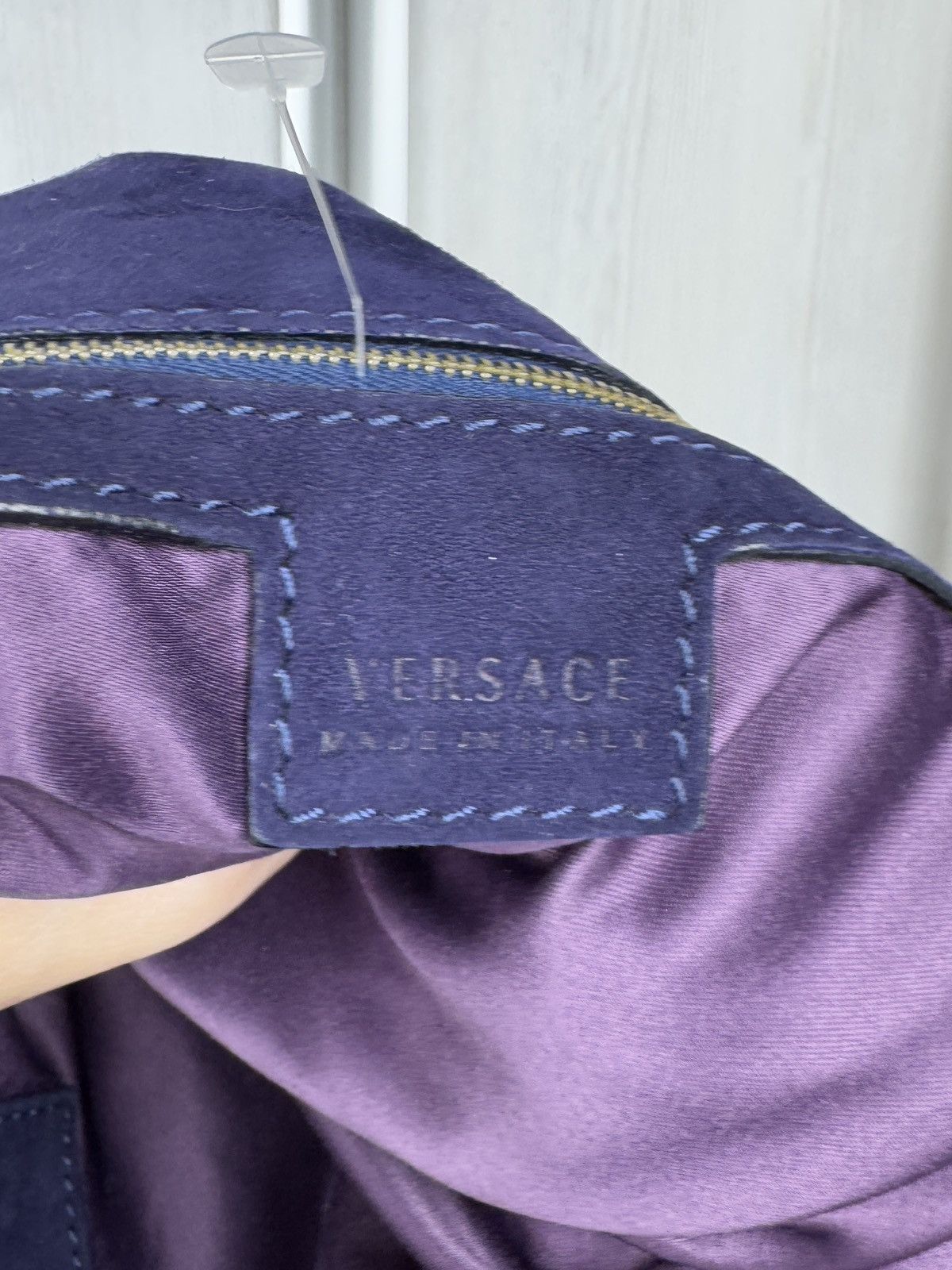 Versace Versace Made in Italy Suede leather hobo handle shoulder bag Size ONE SIZE - 18 Thumbnail