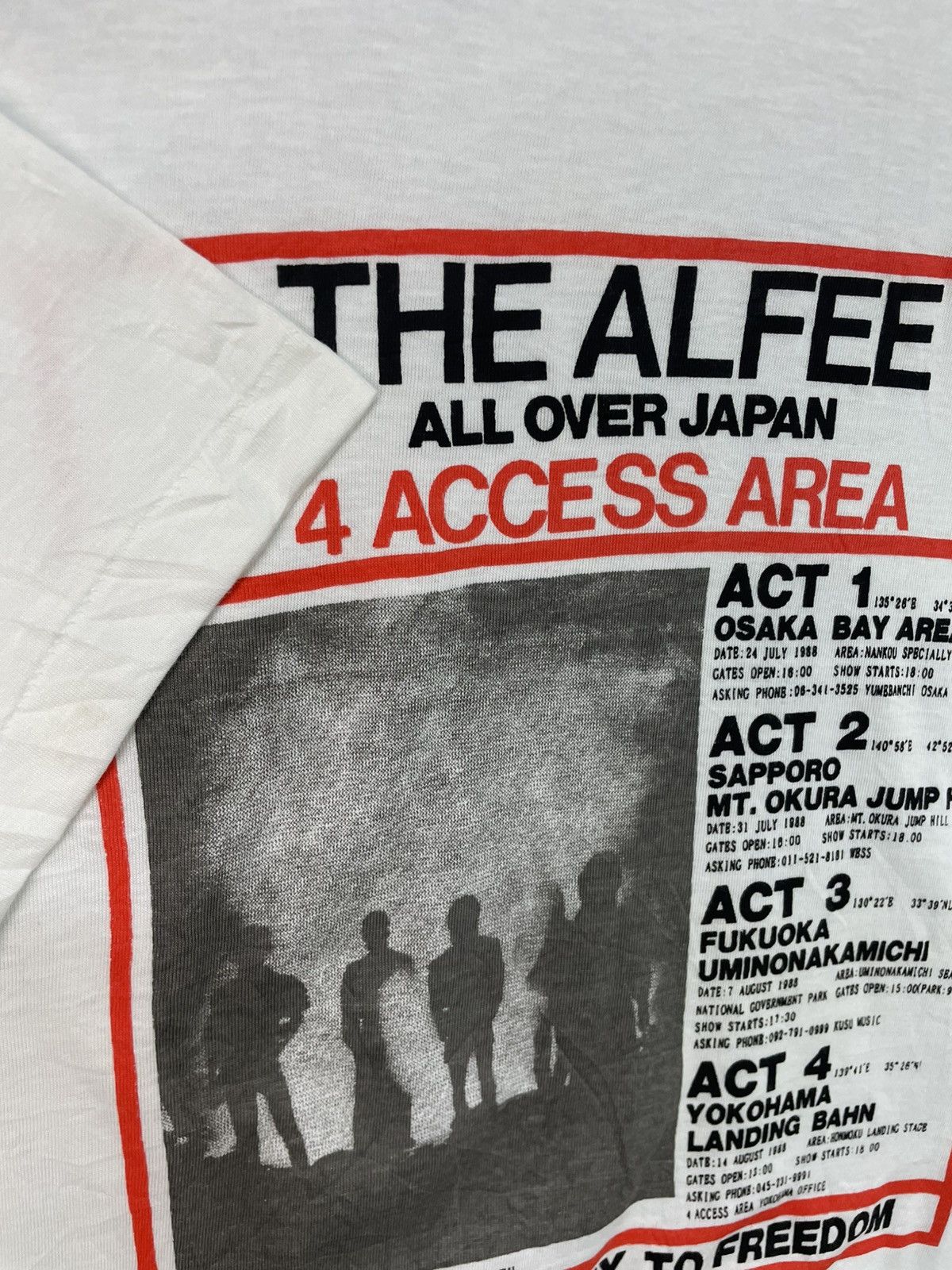Band Tees Vintage 80s The Alfee Japan Tour T-Shirt Size US M / EU 48-50 / 2 - 3 Thumbnail