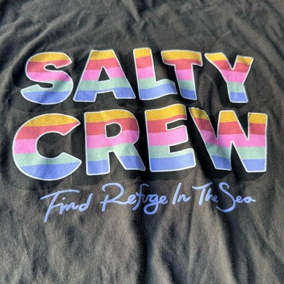 Other NWT SALTY CREW SUMMERTIME BOYFRIEND CHARCOAL T-SHIRT SZ S Size S / US 4 / IT 40 - 4 Thumbnail