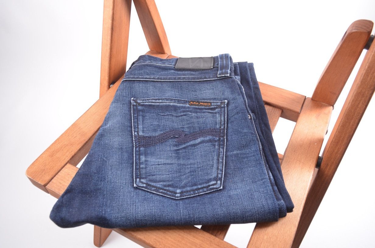 Nudie Jeans Nudie jeans denim Steady Eddie midnight blues worn size 31 Size US 31 - 1 Thumbnail