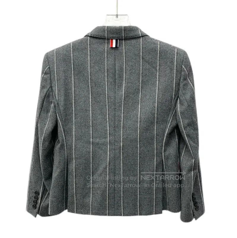 Thom Browne Thom Browne Gray Wool Women's Blazer . Size XS / US 0-2 / IT 36-38 - 2 Thumbnail