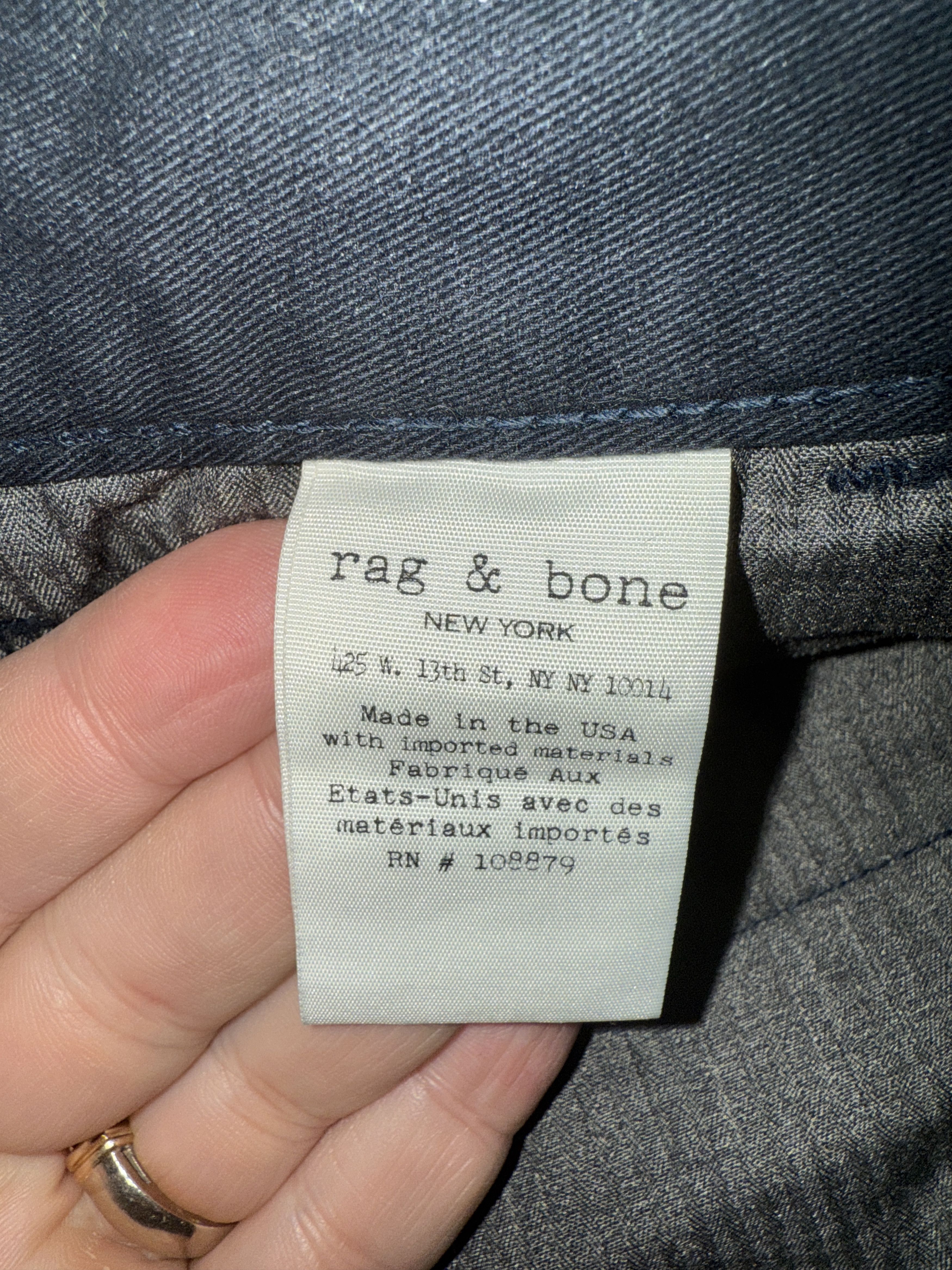 Rag & Bone Khaki Pants 34/32 Navy