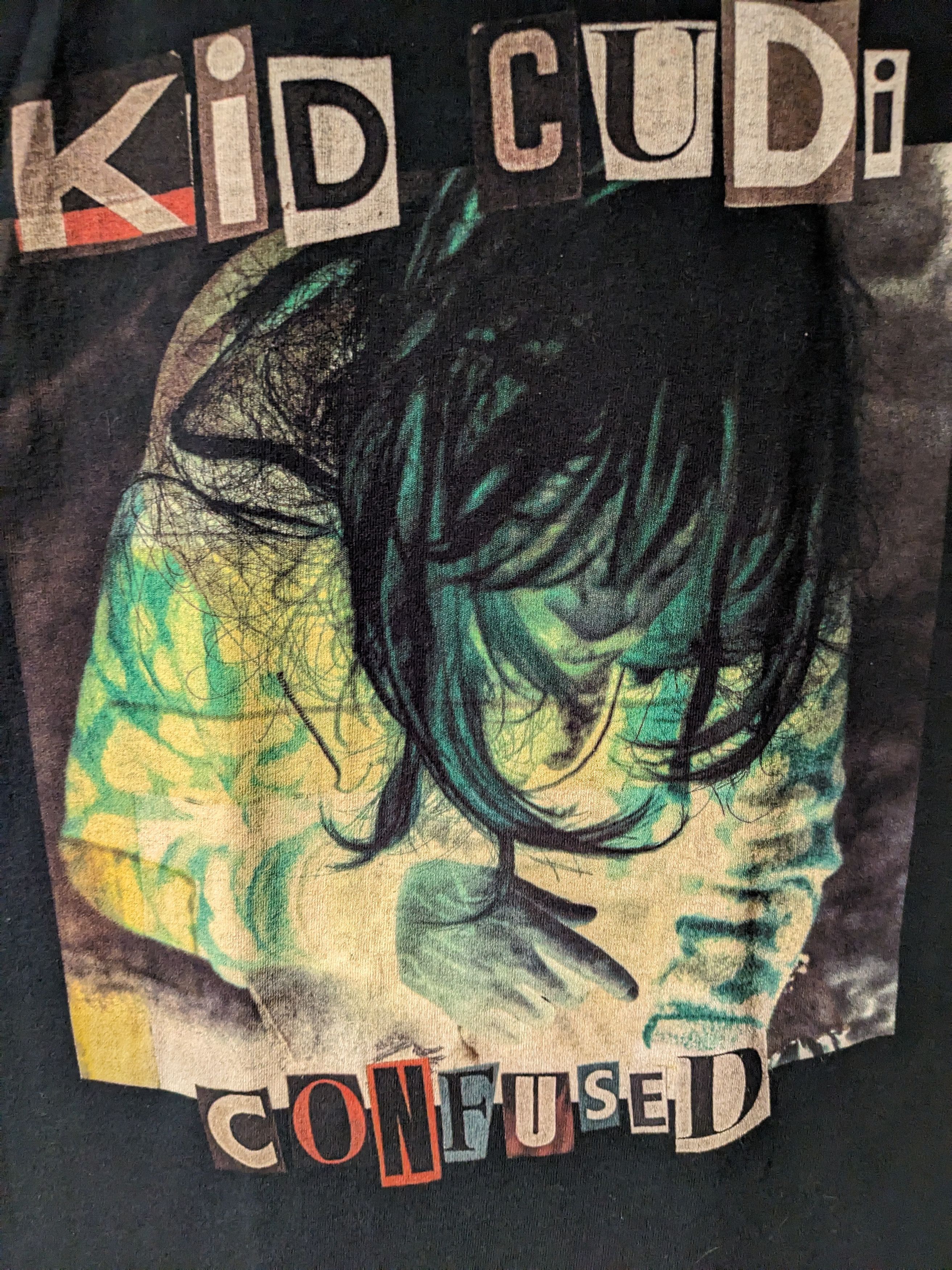 Kid Cudi × Vintage Vintage 2015 Kid Cudi Confused Tour Black Small T-Shirt Size US S / EU 44-46 / 1 - 2 Thumbnail