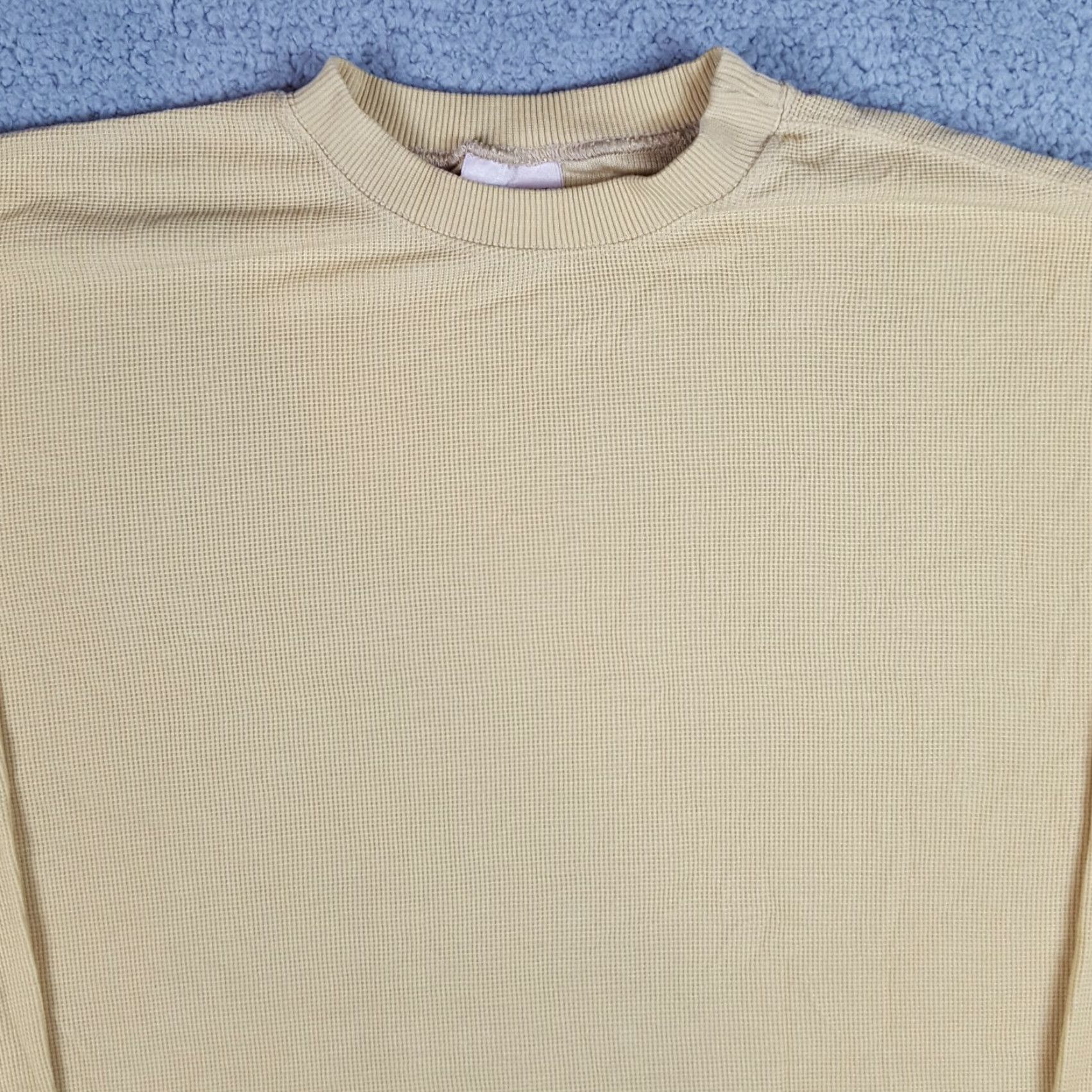 Vintage VINTAGE Chester Gregg Lyocell T-Shirt Knit Moisture Wicking Thermal Mens XL Yellow 80s 90s Under T Shirt Size US XL / EU 56 / 4 - 2 Thumbnail