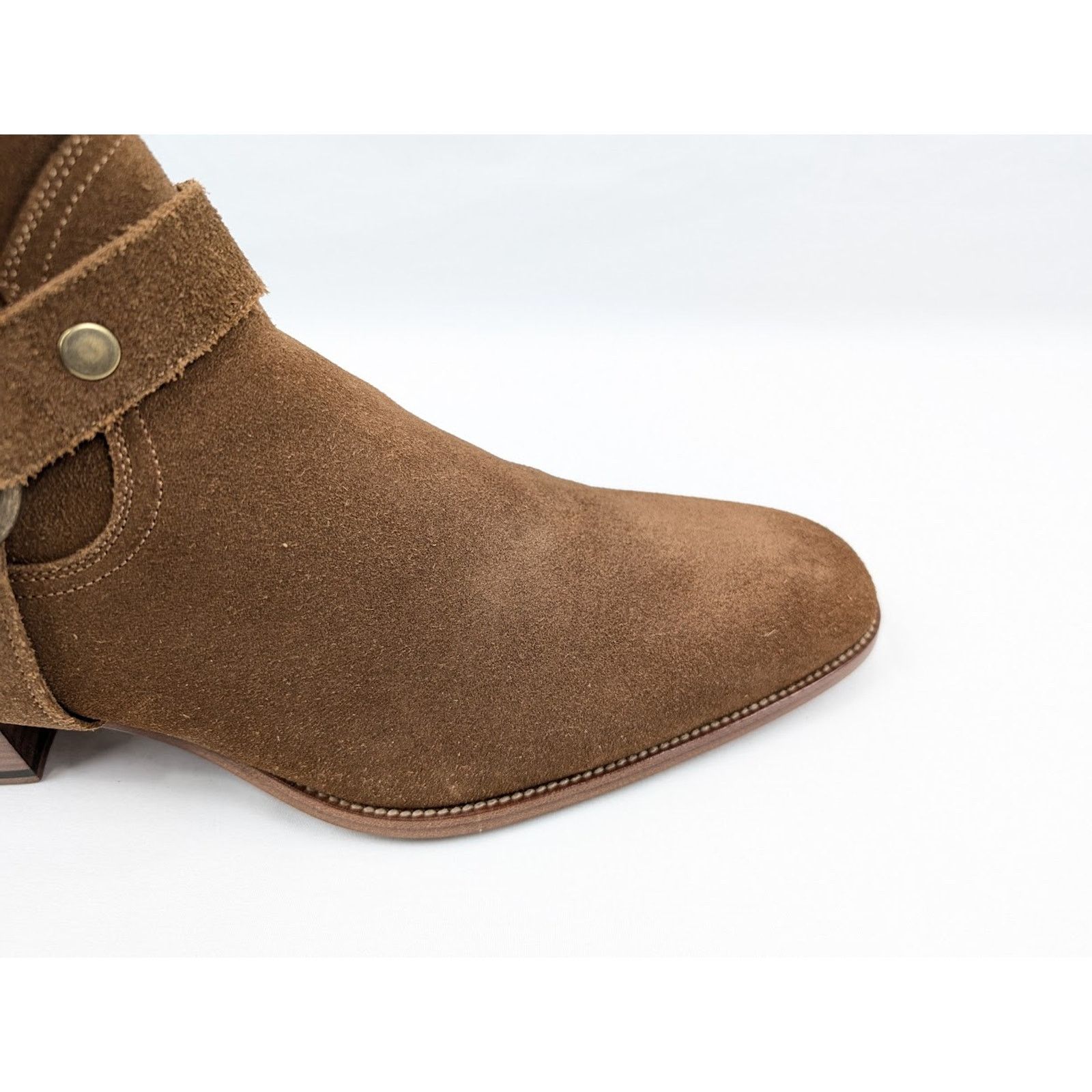 Saint Laurent Paris o1rshd1 Q:2 / Wyatt 40 Harness Boots in Camar 41.5 Size US 8.5 / EU 41-42 - 4 Thumbnail