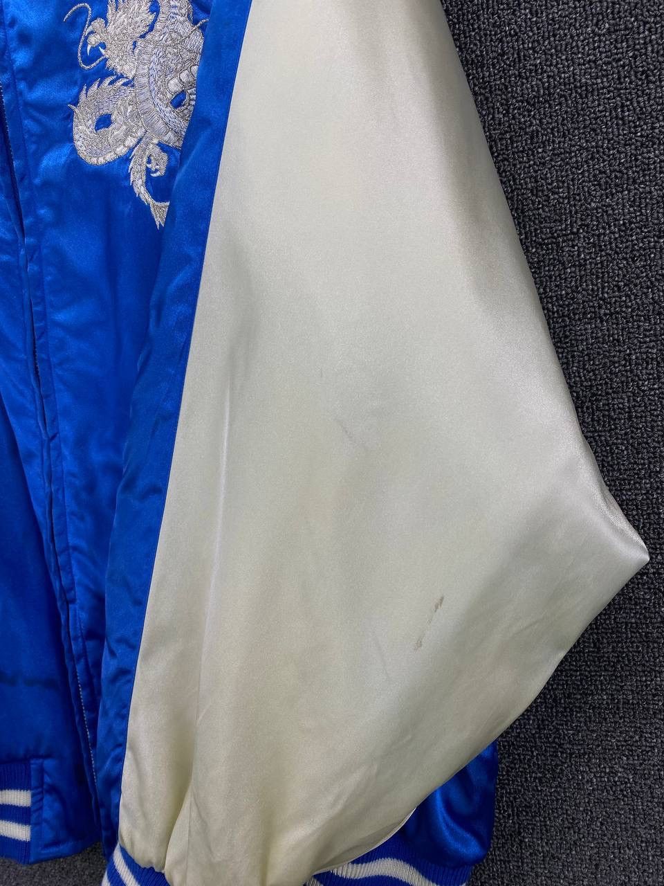 Japanese Brand Vintage 90s Sukajan Dragon Embroidery Varsity Jacket Size US L / EU 52-54 / 3 - 17 Thumbnail
