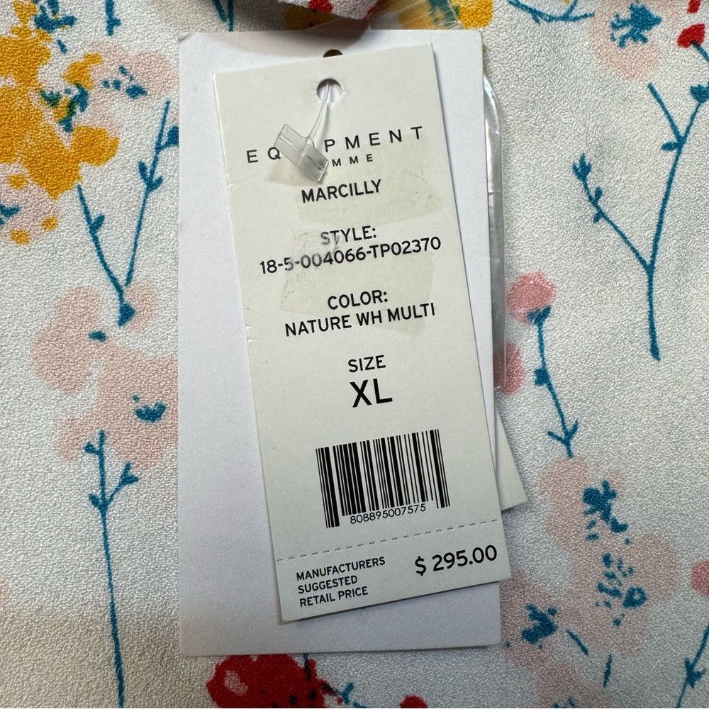 Equipment NWT New $295 Equipment Marcilly Floral Long Sleeve Shirt Bl Size XL / US 12-14 / IT 48-50 - 8 Thumbnail