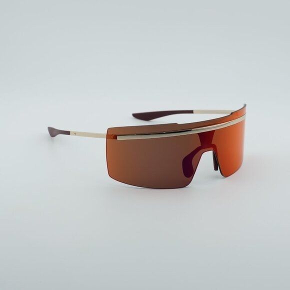 Nike NIKE ECHO SHIELD M F 750 Sunglasses Gold Shield Frame Size ONE SIZE - 1 Thumbnail