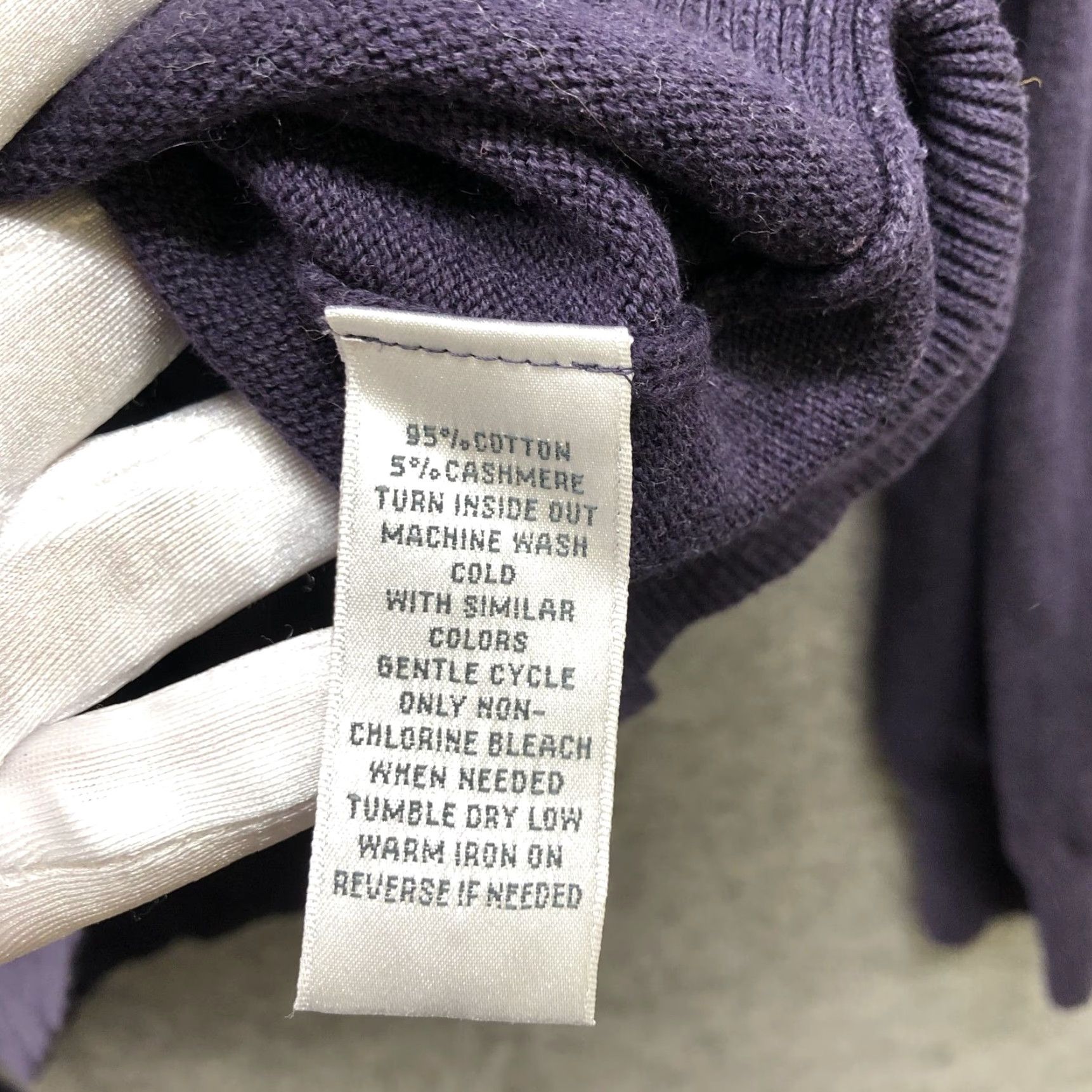 Enro VINTAGE Enro Sweater Mens XL 1/4 Button Mock Neck Cashmere Cotton Purple Eggplant Pullover Knit Classic Core Mens Size US XL / EU 56 / 4 - 8 Thumbnail