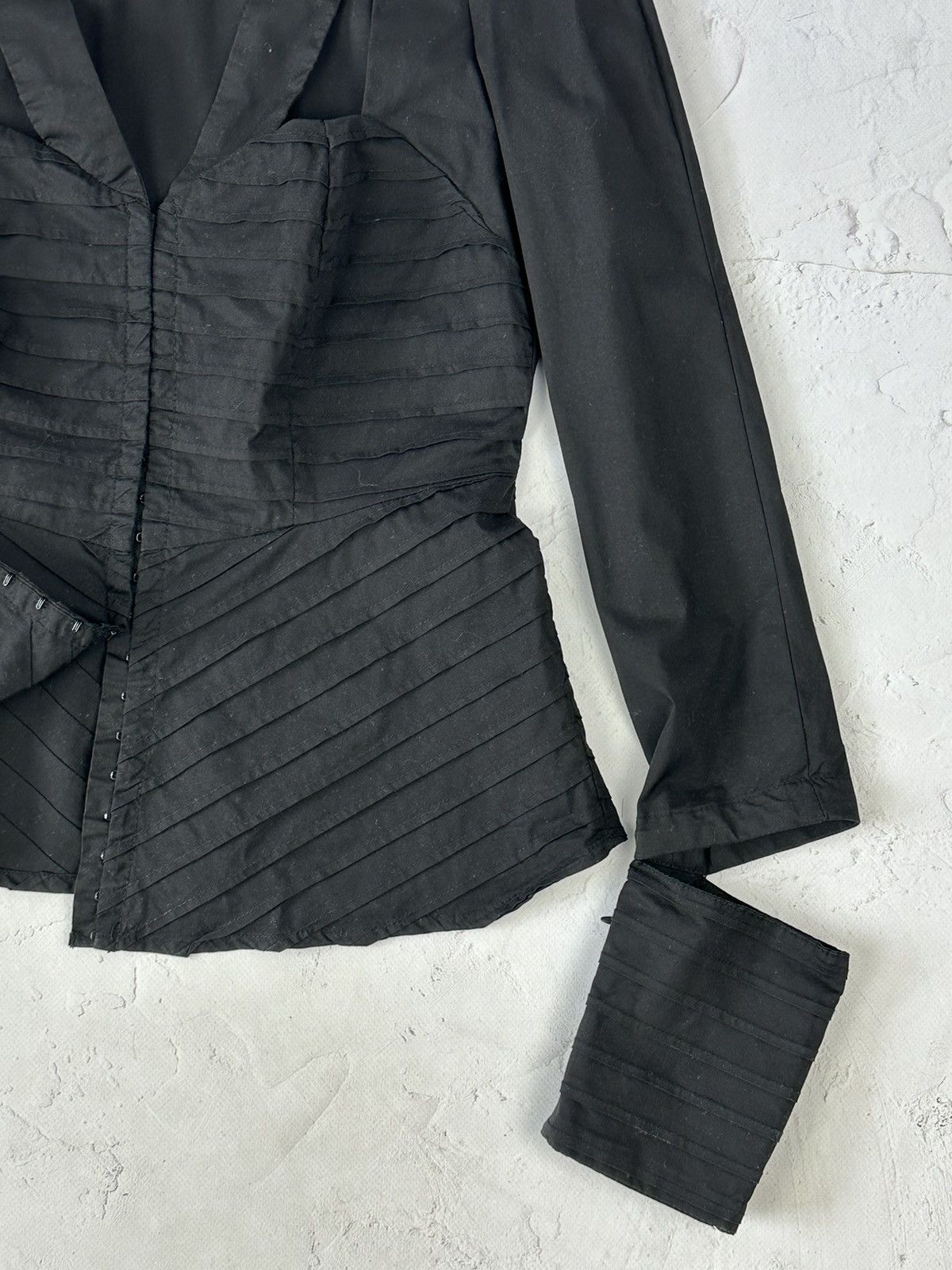 Japanese Brand × Vintage Vintage Black Bondage Shirt Size M / US 6-8 / IT 42-44 - 4 Thumbnail