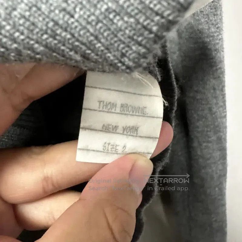 Thom Browne Thom Browne Gray Cotton Cardigan for Women . Size S / US 4 / IT 40 - 4 Thumbnail