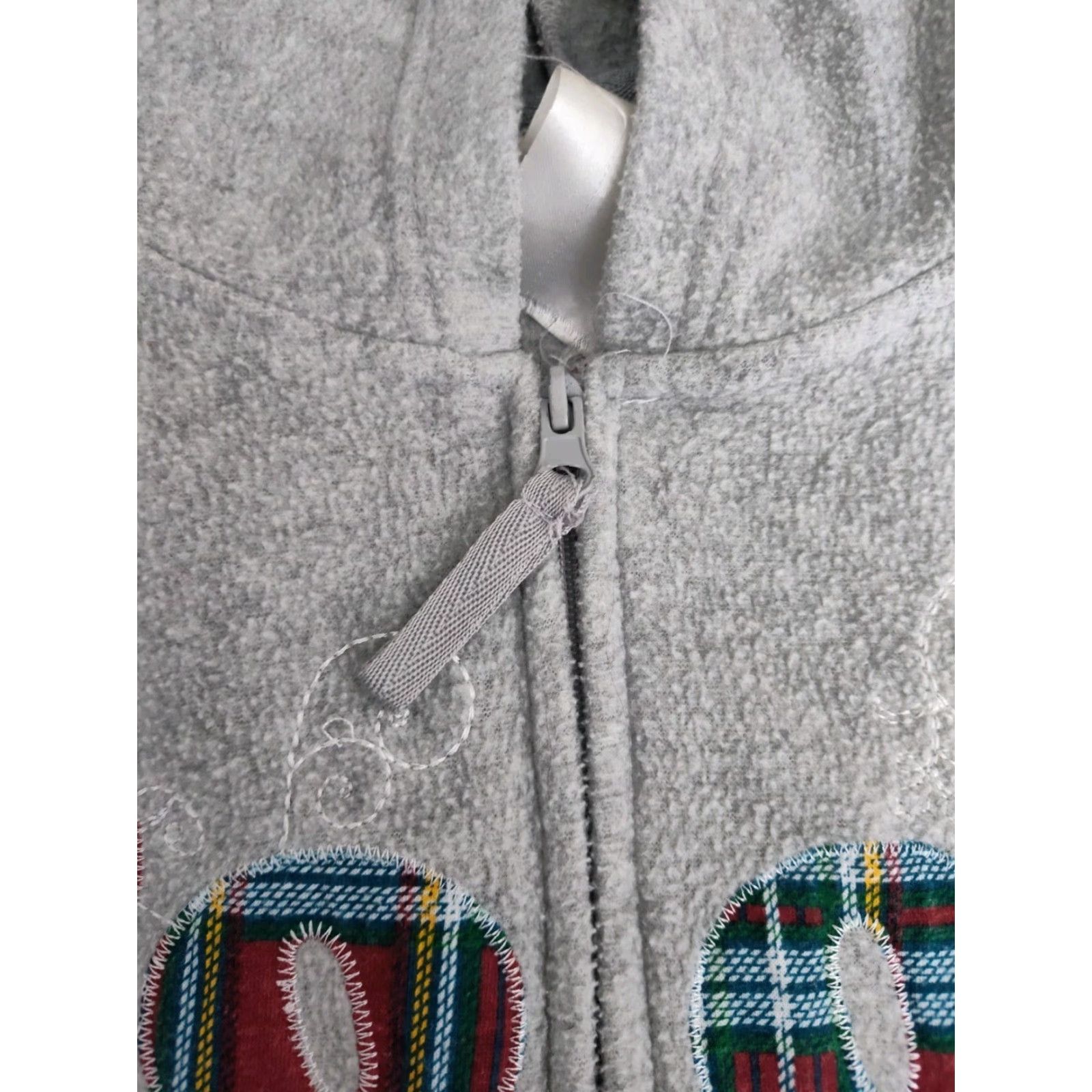 Disney Disney Winnie The Pooh Sweater Womens XL Gray Fleece Full Zip Embroidered Y2K Size XL / US 12-14 / IT 48-50 - 7 Thumbnail