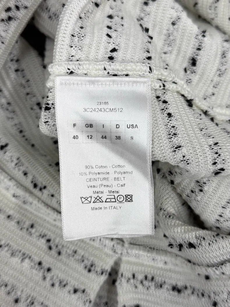 Dior Dior Black and white colour-block knitted cardigan coat Size S / US 4 / IT 40 - 5 Thumbnail